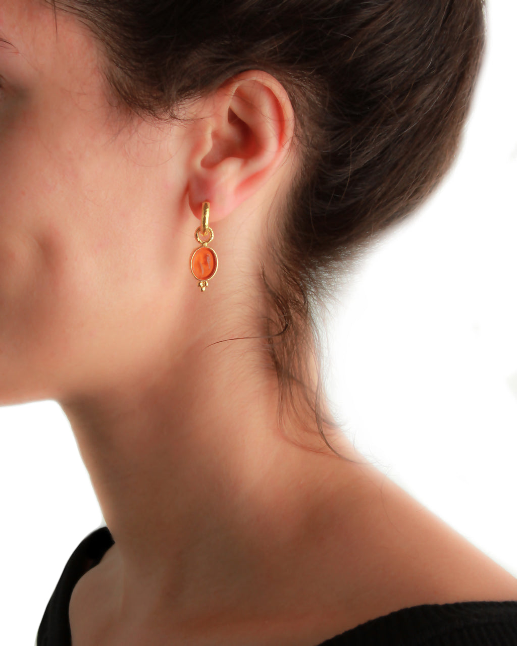 Light Aqua 'Horse Profile' Earring Charms