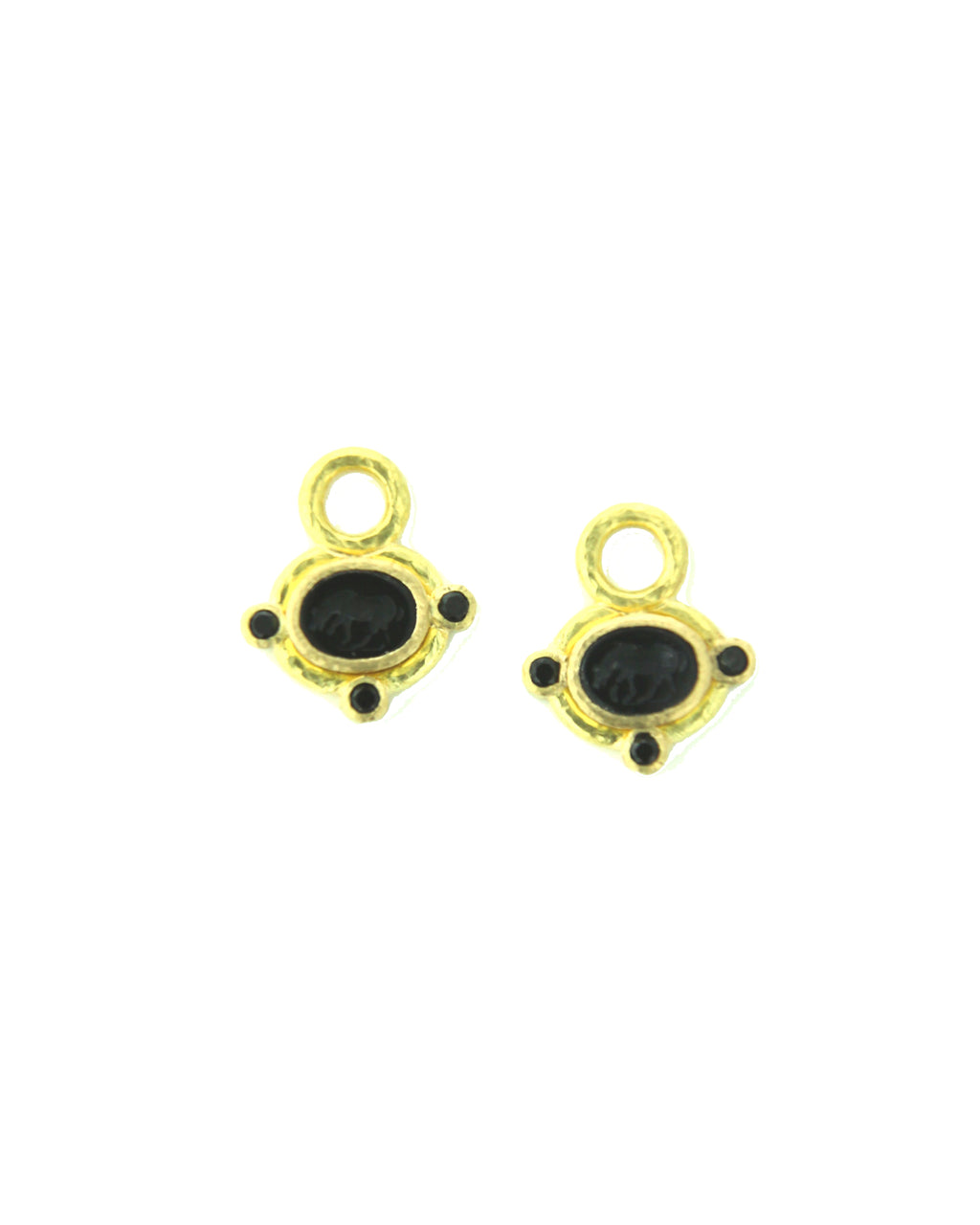 Black 'Micro Horse' Earring Charms