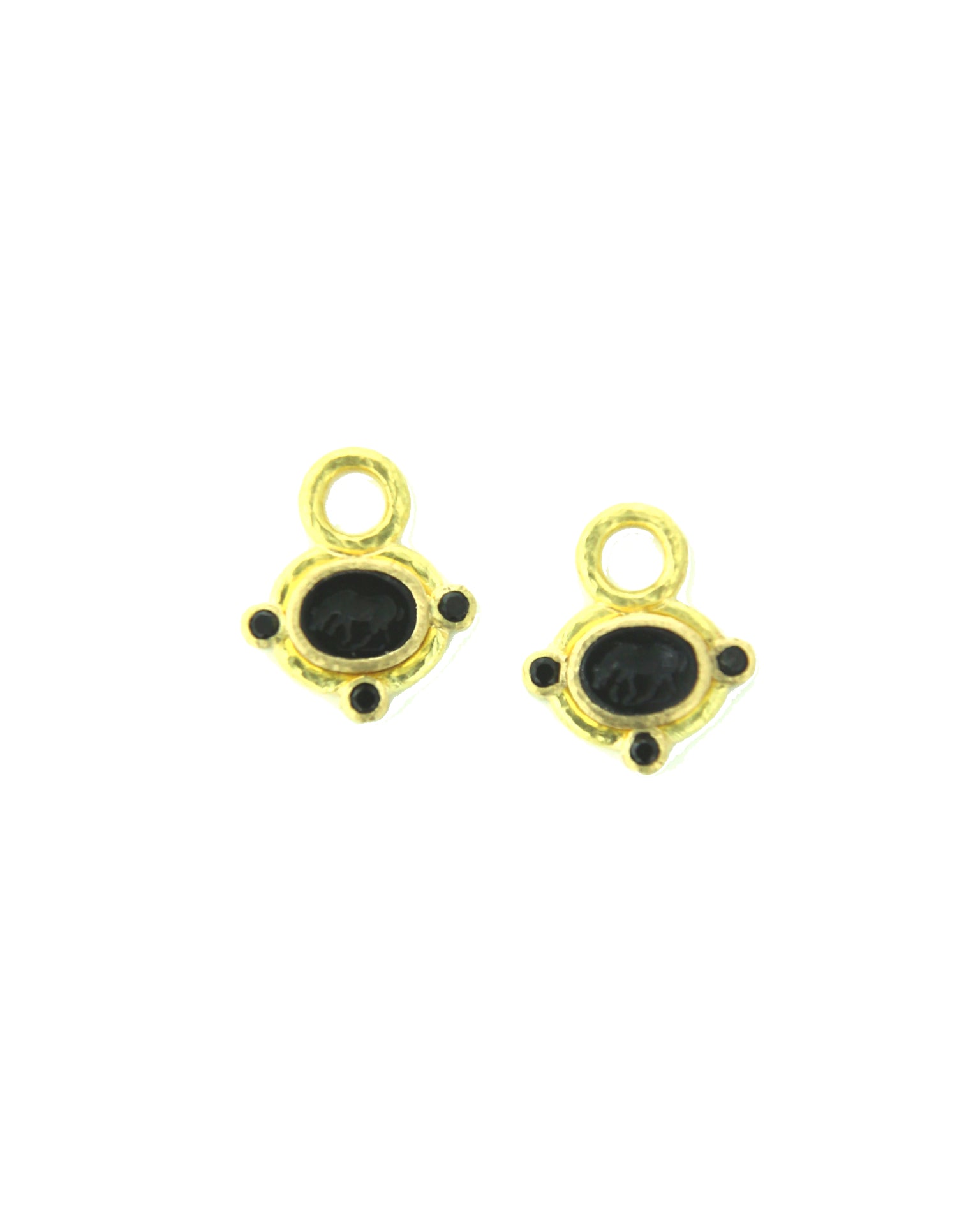 Black 'Micro Horse' Earring Charms