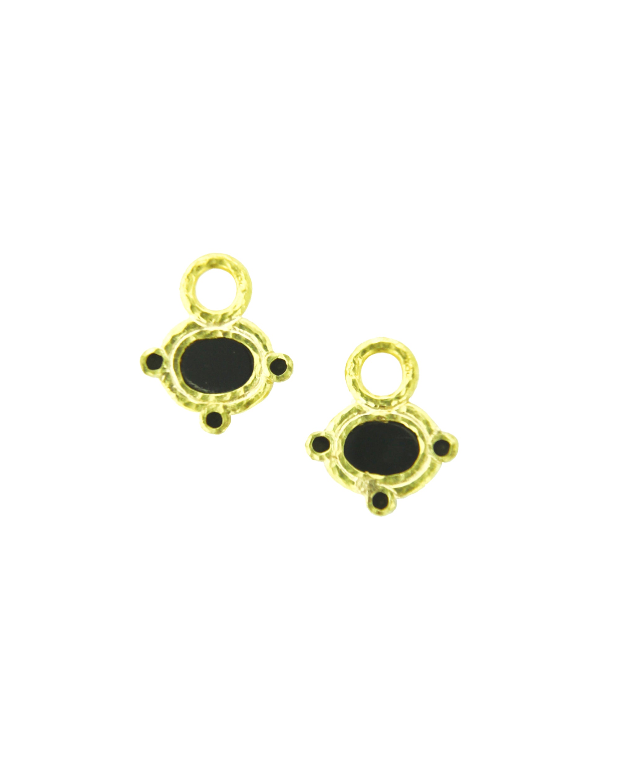 Black 'Micro Horse' Earring Charms