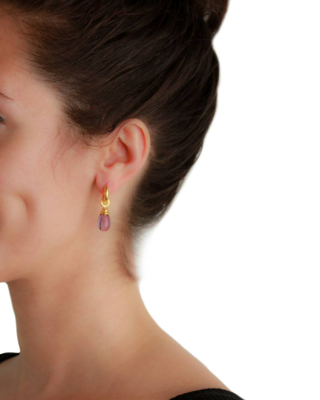 Amethyst Drop Earring Charms