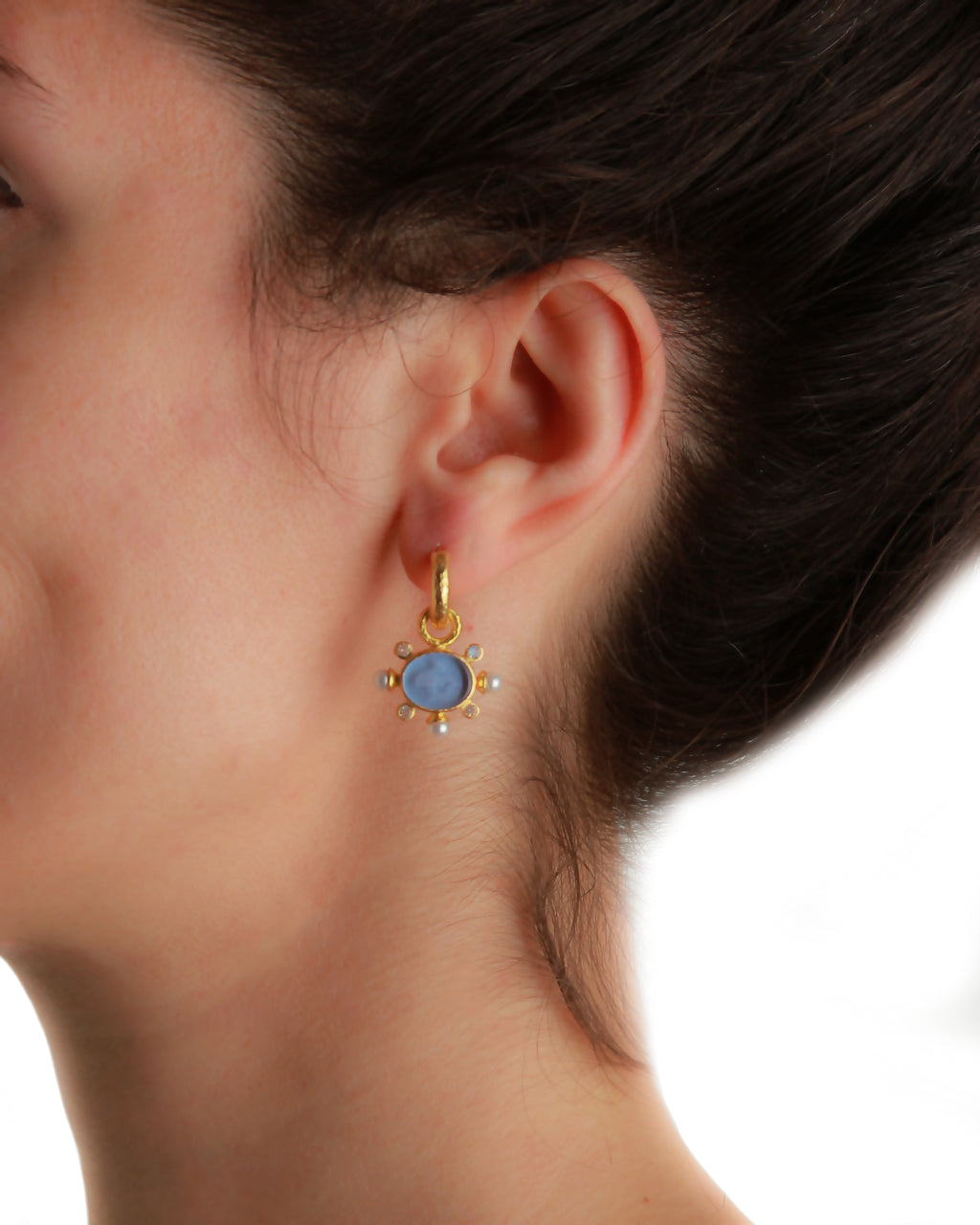 Amber 'Tiny Lion' Earring Charms