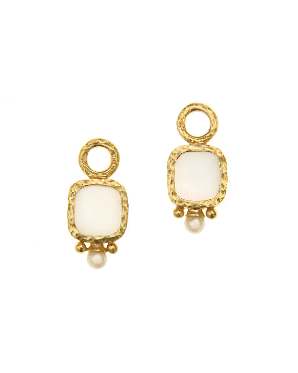 Lime 'Square Putto' Earring Charms