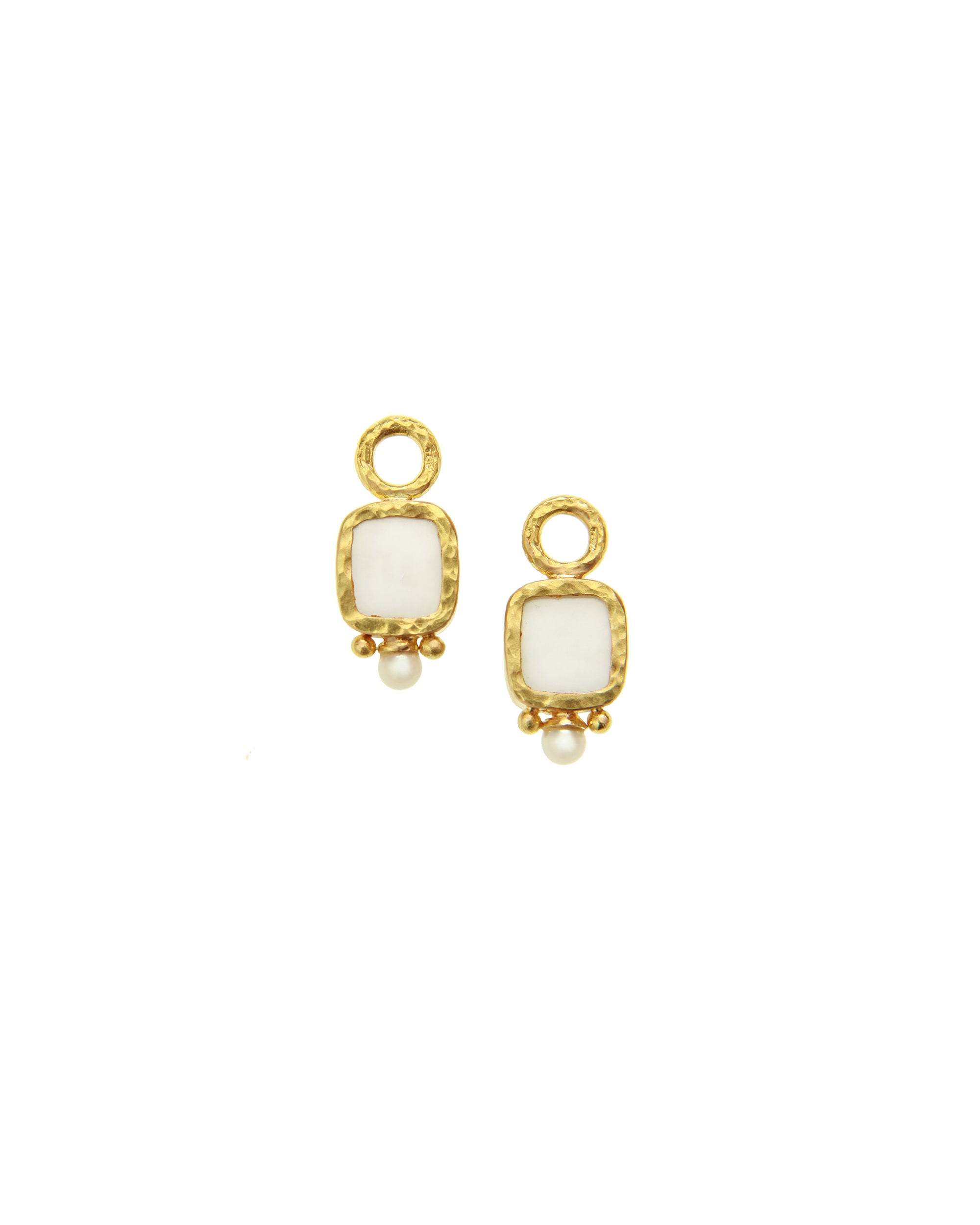Amber 'Square Putto' Earring Charms