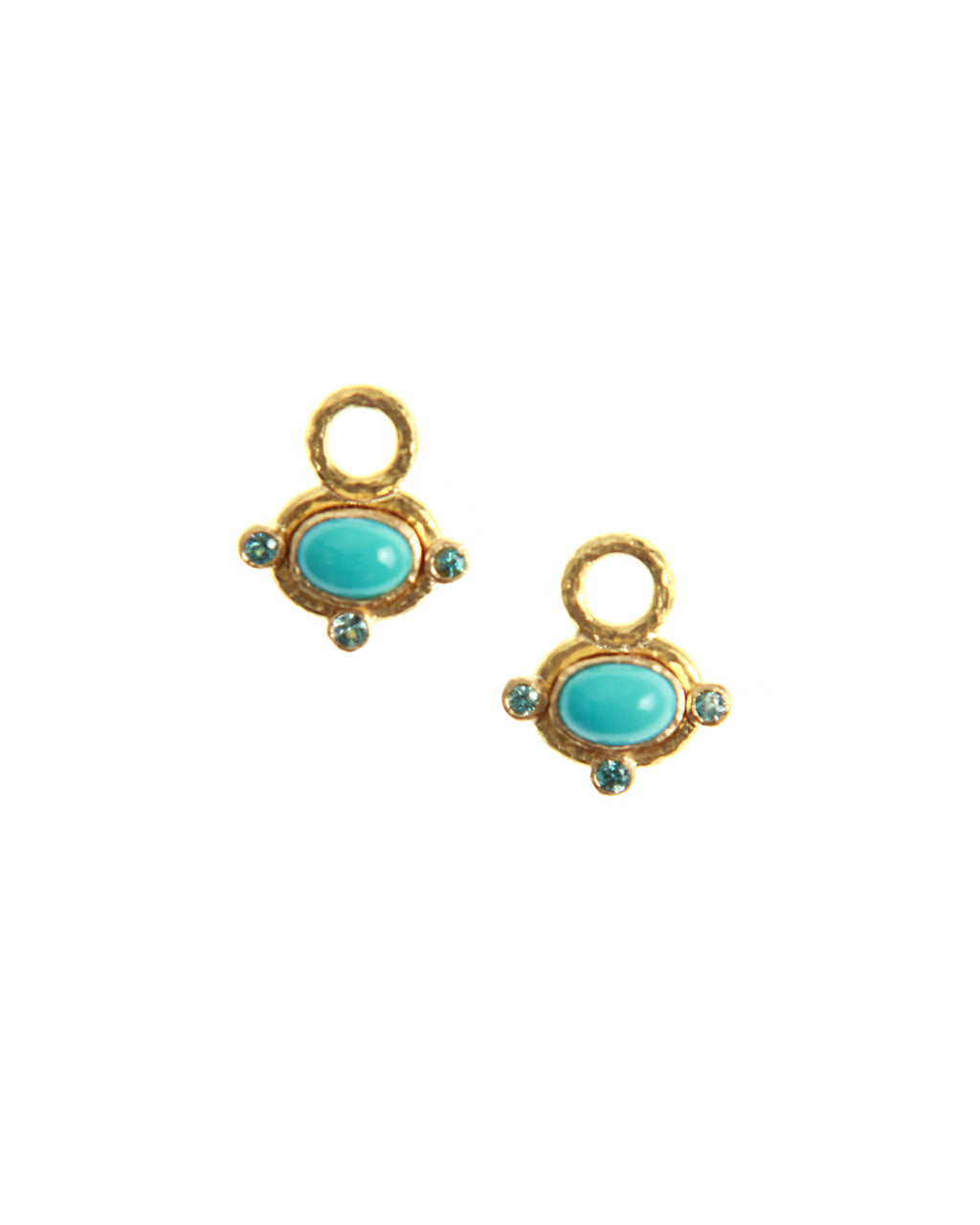 Sleeping Beauty Turquoise Earring Charms