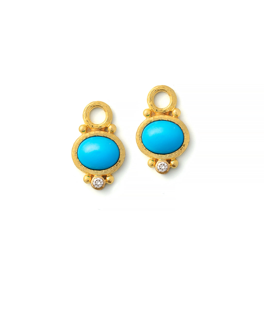 Sleeping Beauty Turquoise Earring Charms