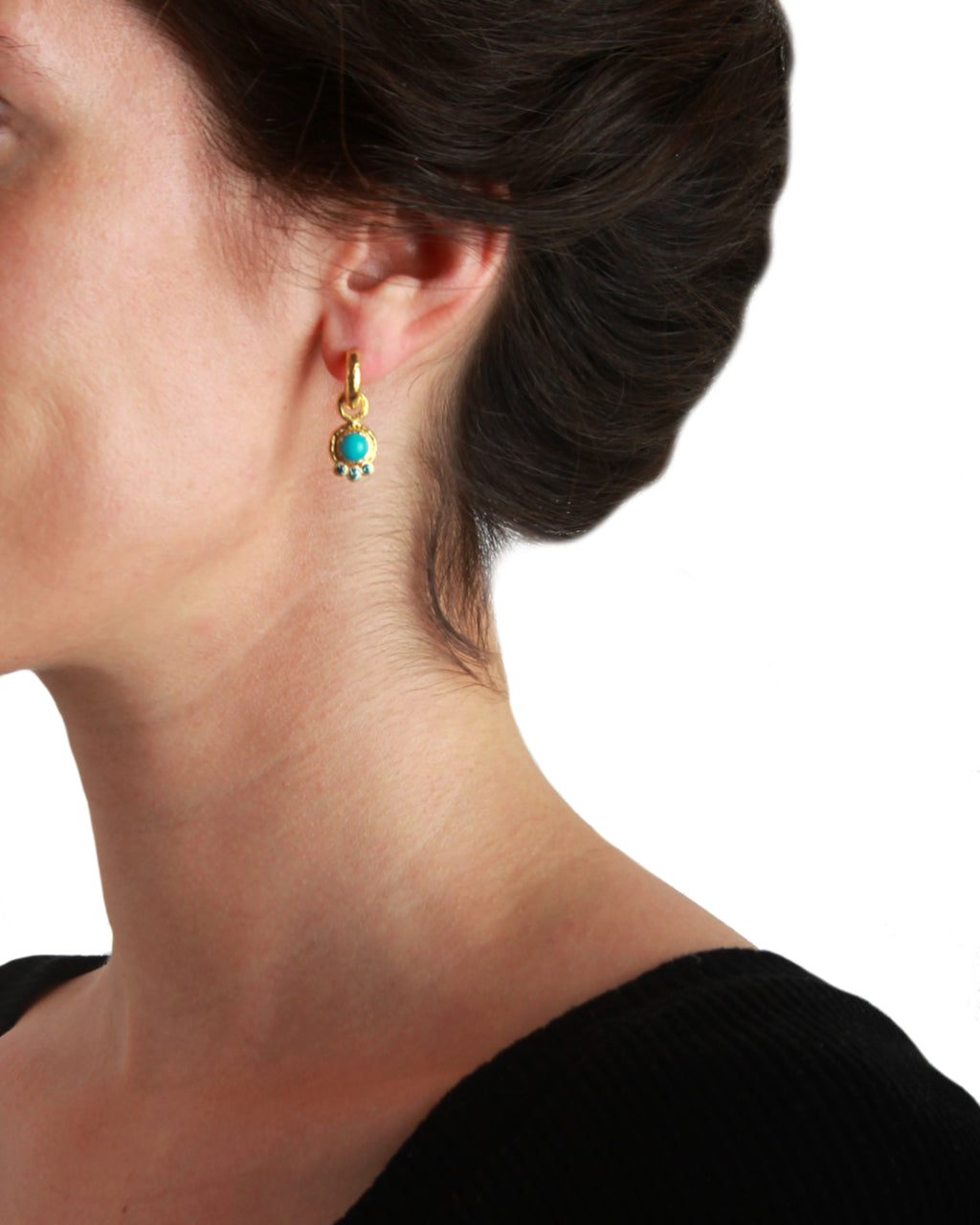 Sleeping Beauty Turquoise Earring Charms