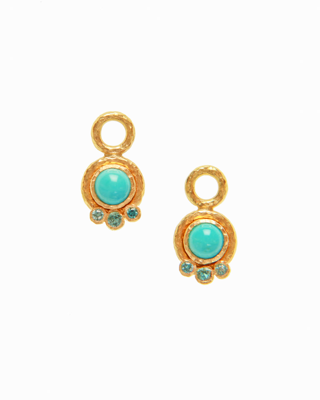 Sleeping Beauty Turquoise Earring Charms