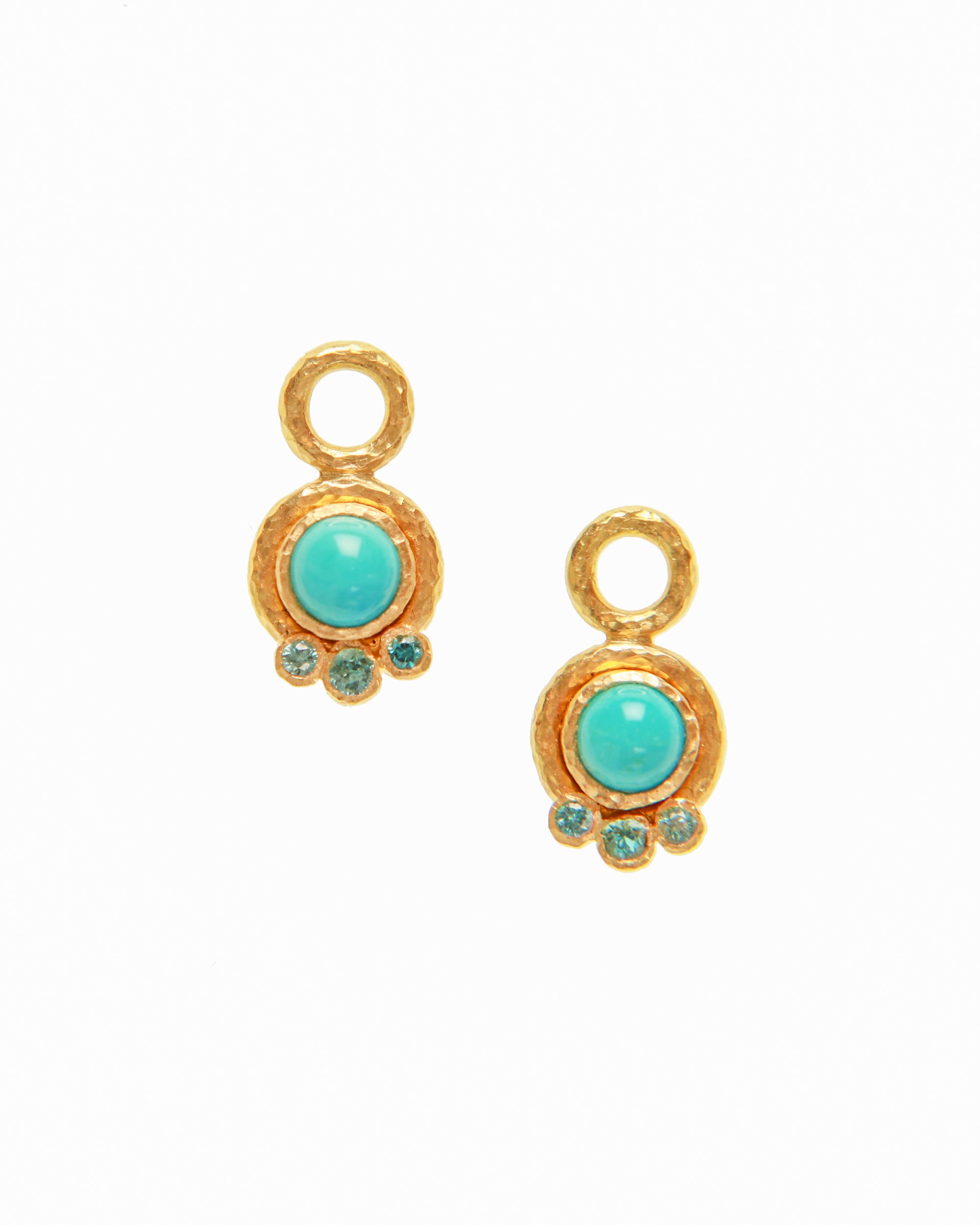 Sleeping Beauty Turquoise Earring Charms