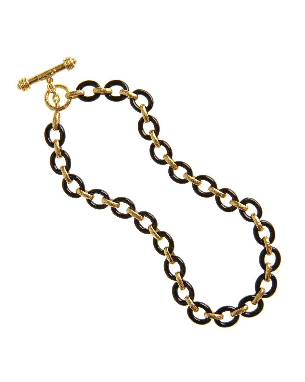 Black Jade 'Positano' Necklace - 17"