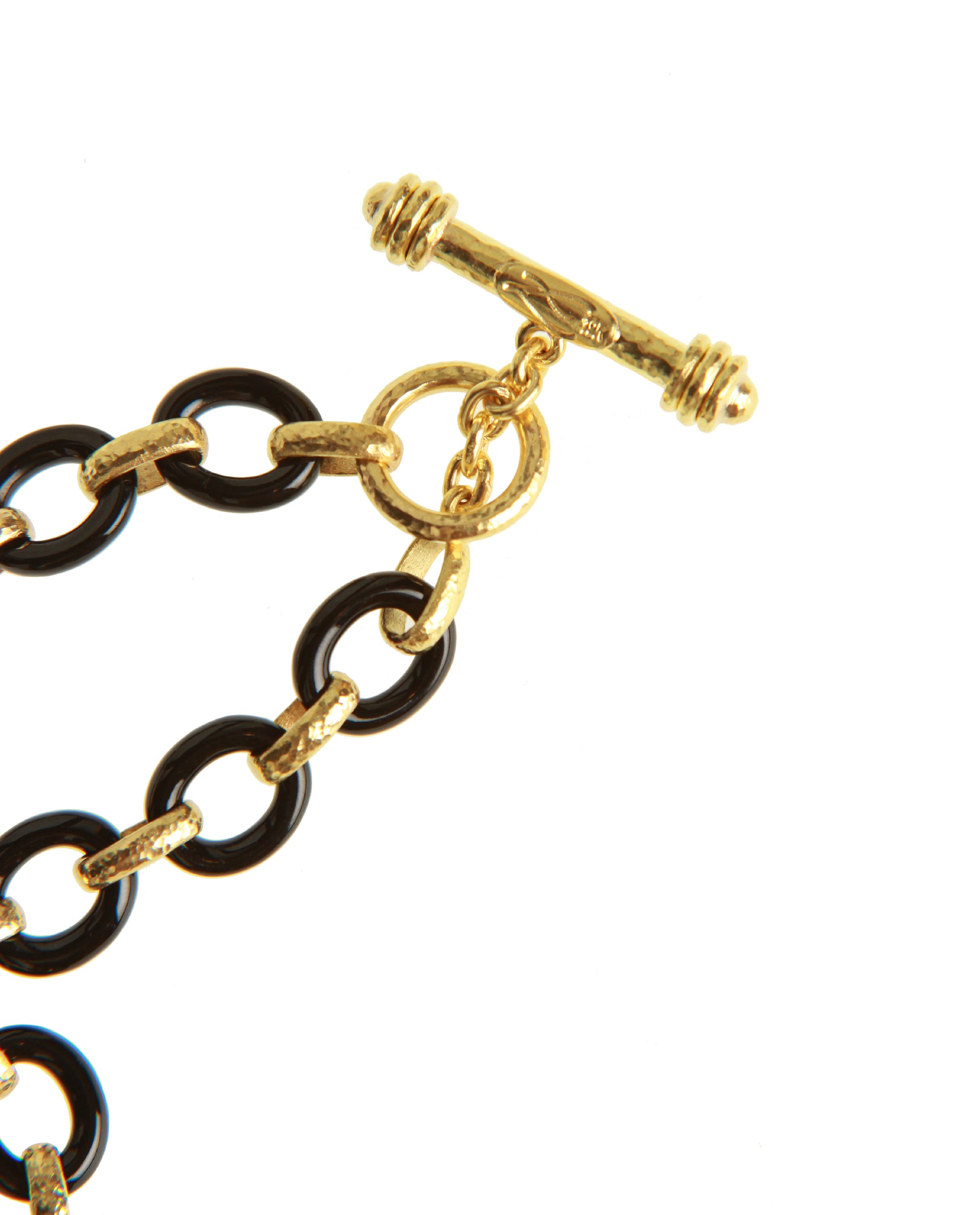 Black Jade 'Positano' Necklace - 21"