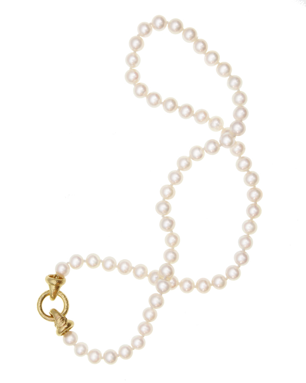 Pearl Necklace with 'Serena' Clasp