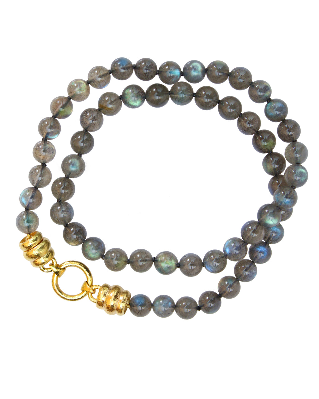 Labradorite Necklace with 'Martin' Clasp - 21"