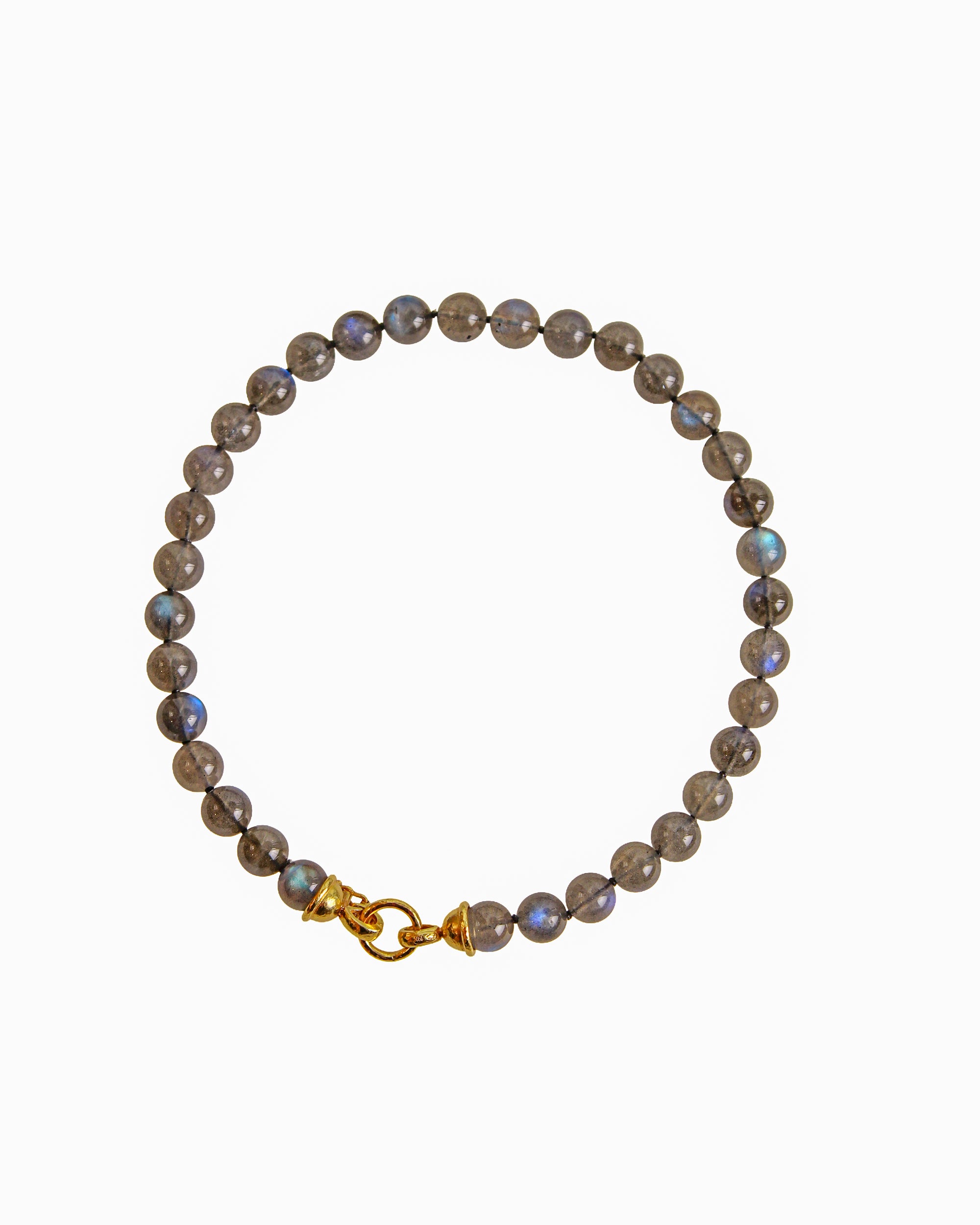 Labradorite Bead Necklace with 'Cassadra' Clasp
