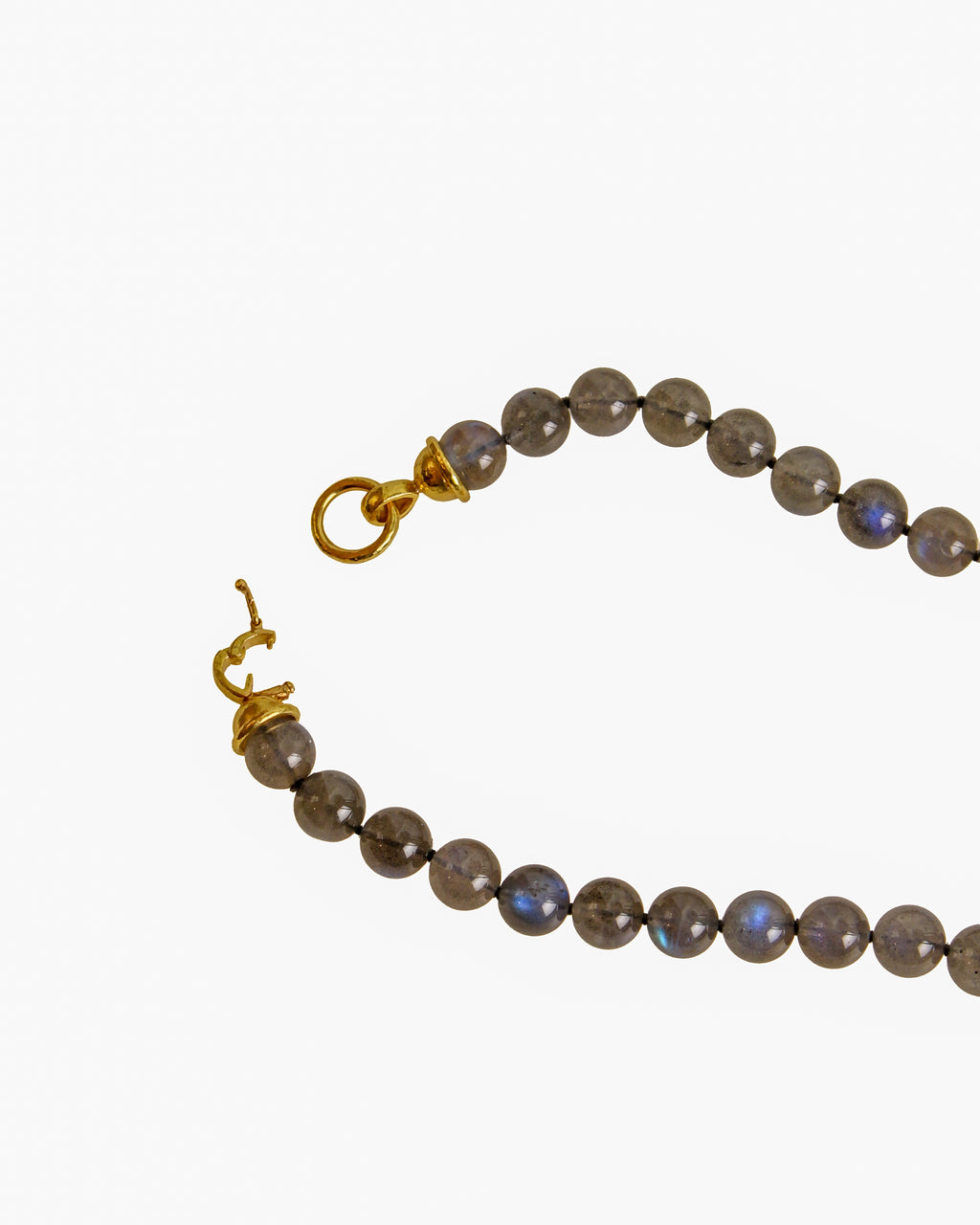 Labradorite Bead Necklace with 'Cassadra' Clasp