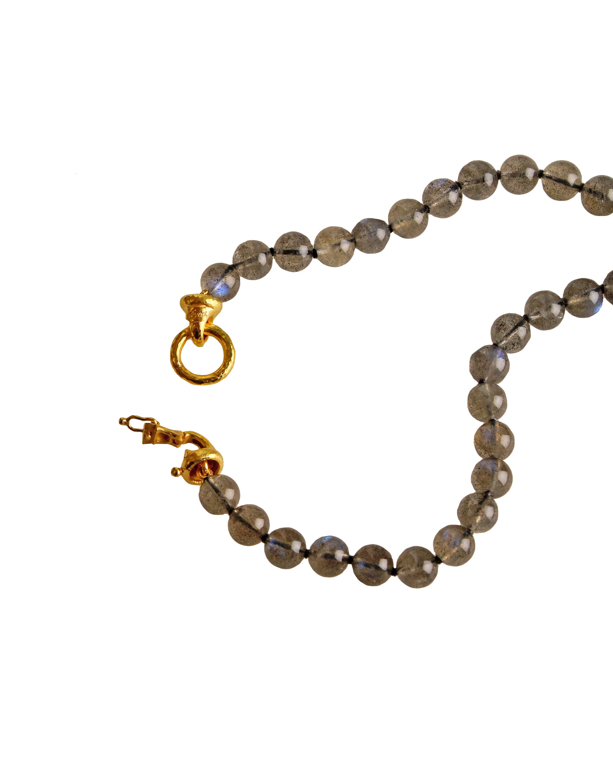 Labradorite Bead Necklace - 21"