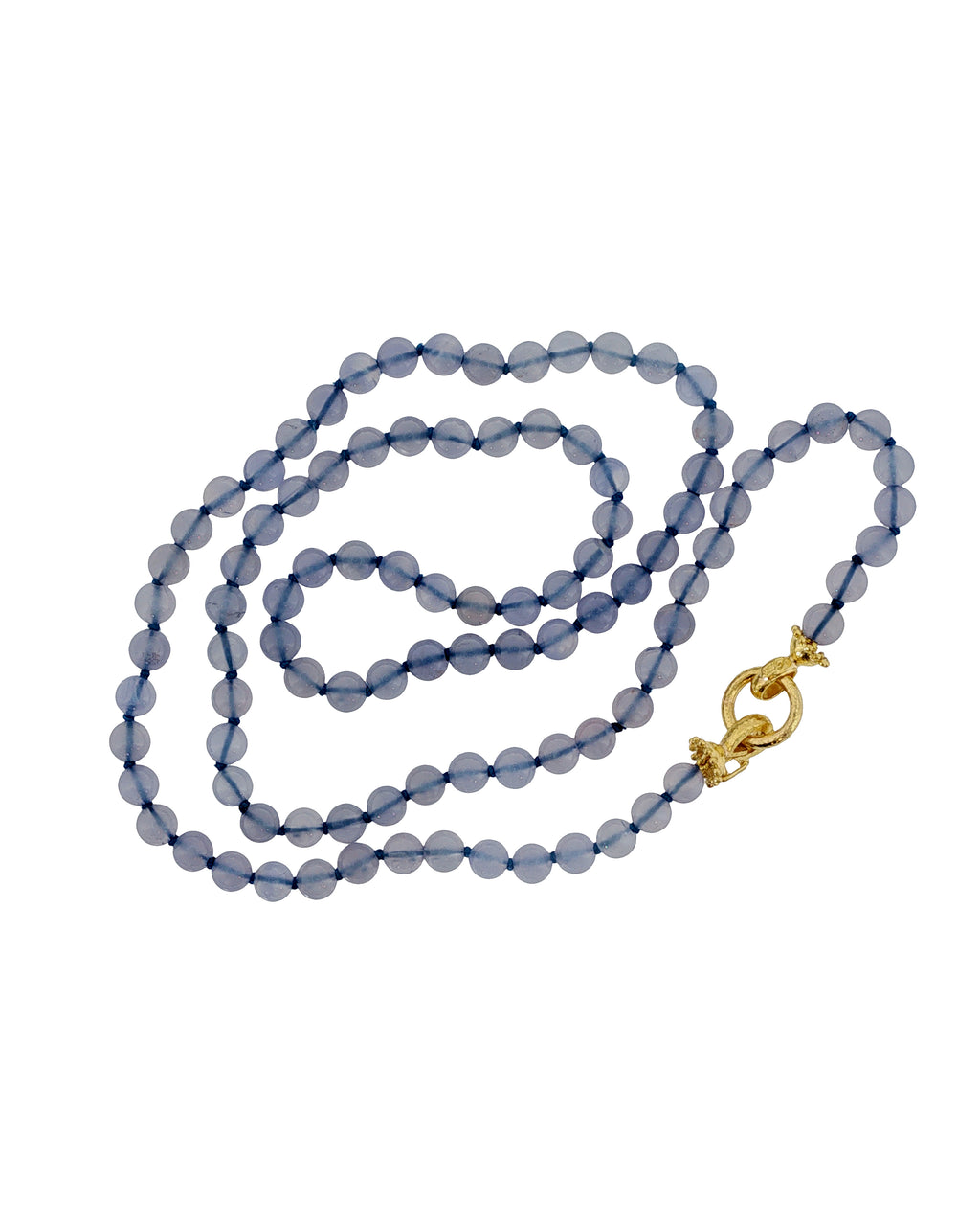 Blue Chalcedony Necklace - 31"