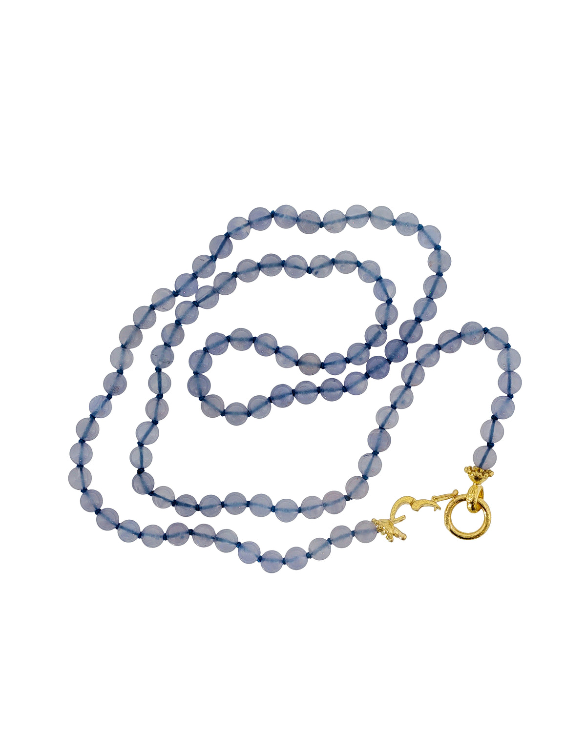 Blue Chalcedony Necklace - 31"