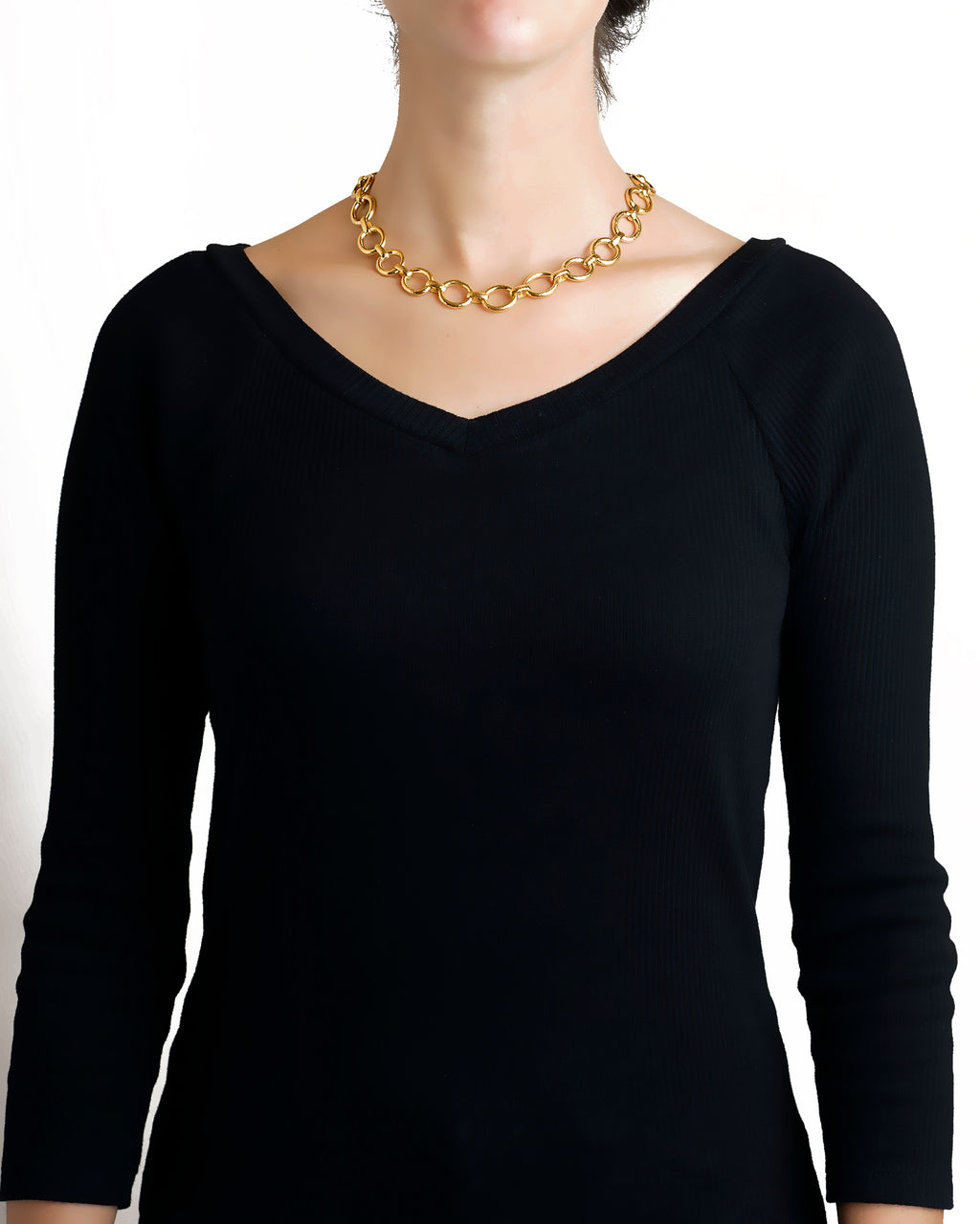 Smooth Link Necklace - 17"