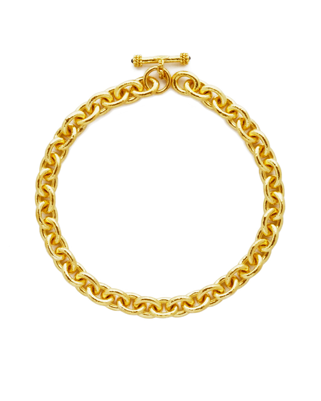 Heavy Oval Link Necklace - 17"