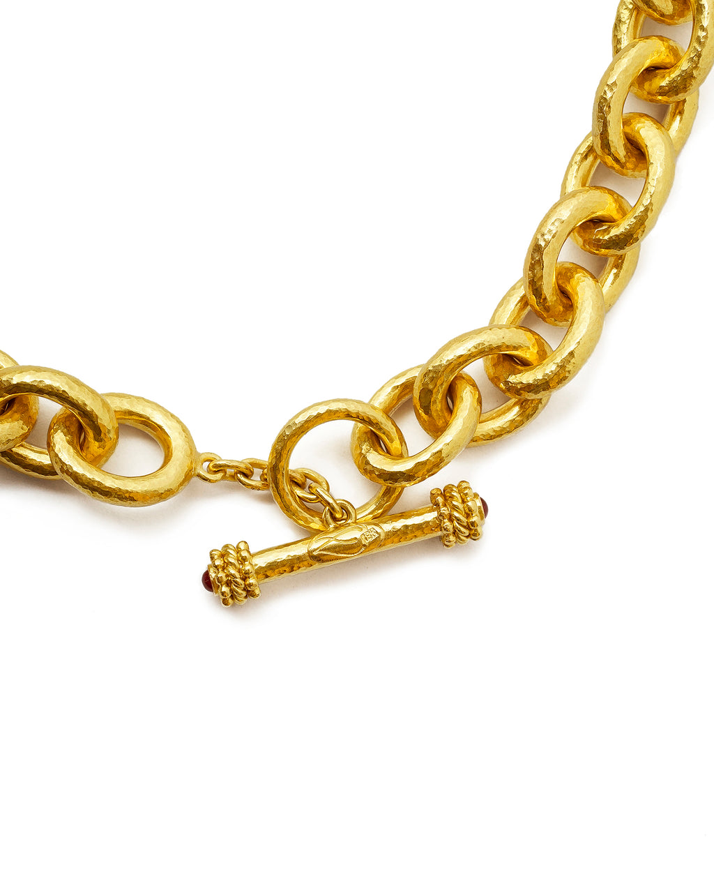 Heavy Oval Link Necklace - 17"