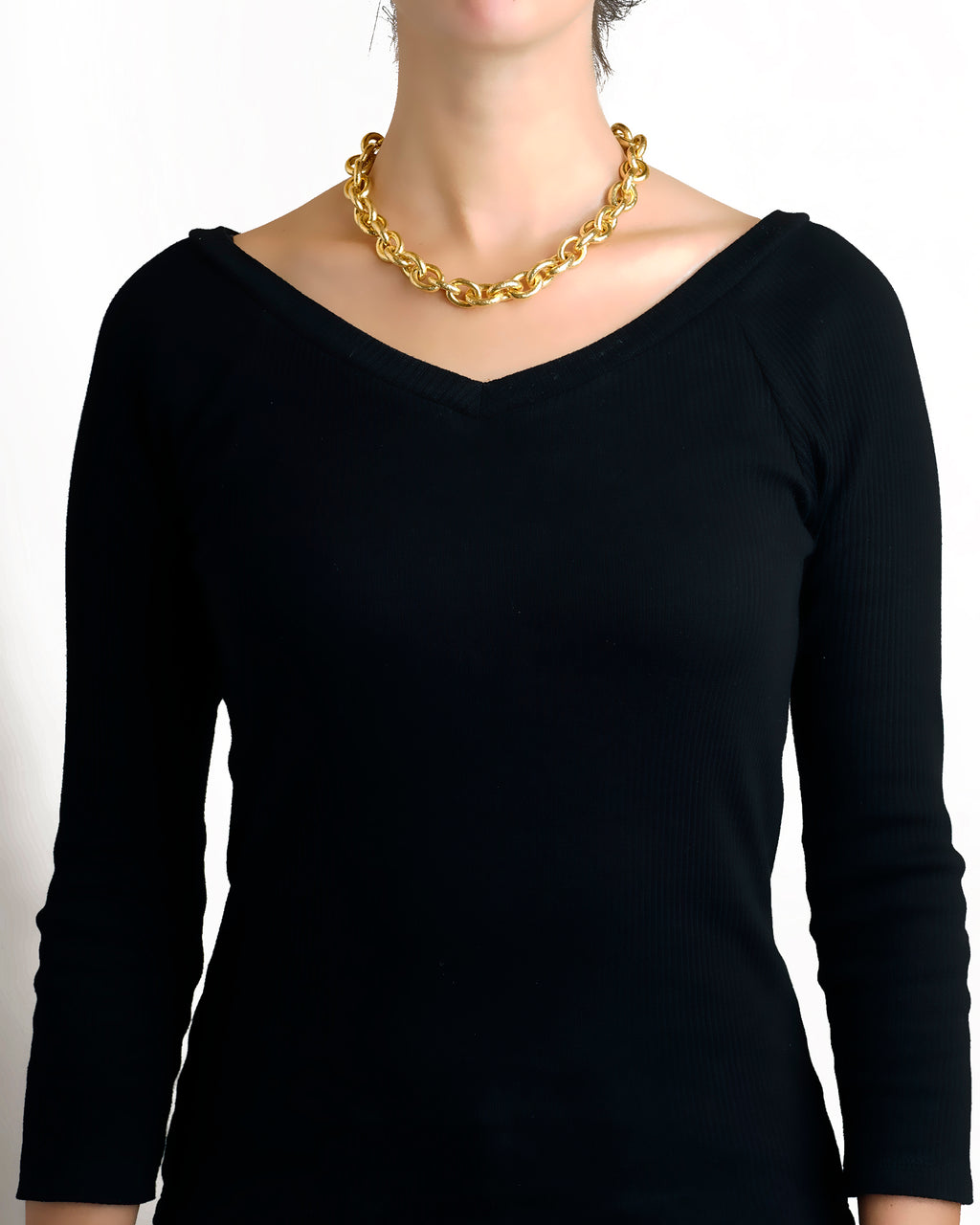 Heavy Oval Link Necklace - 17"