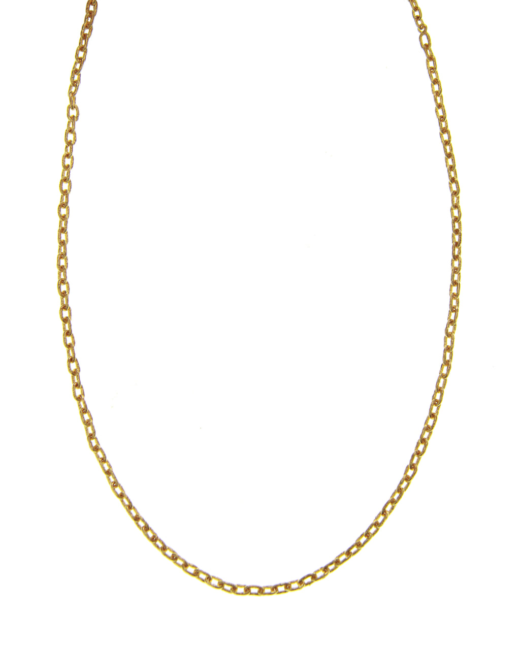 Handmade Gold Chain Necklace - 21"