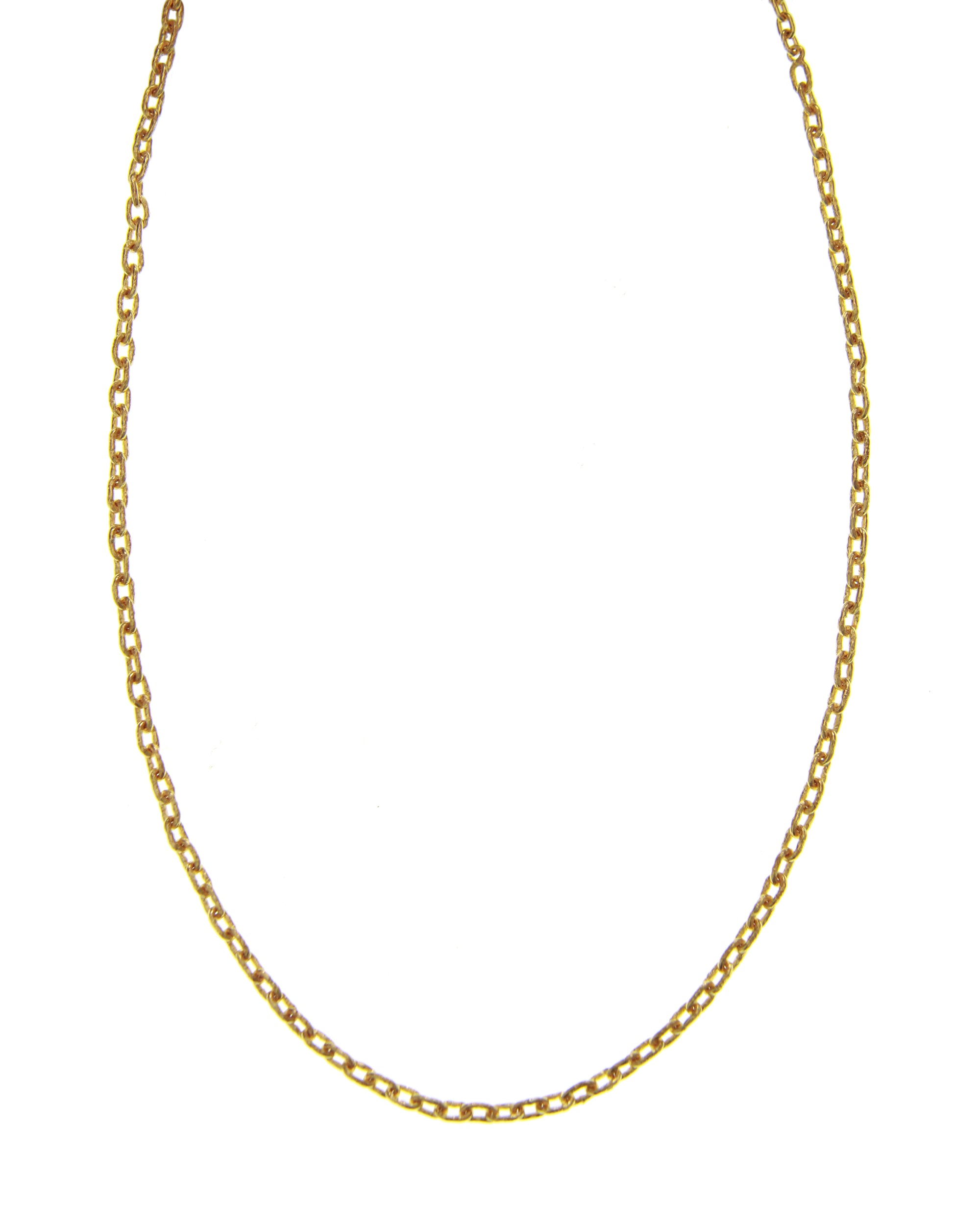 Handmade Gold Chain Necklace - 21"