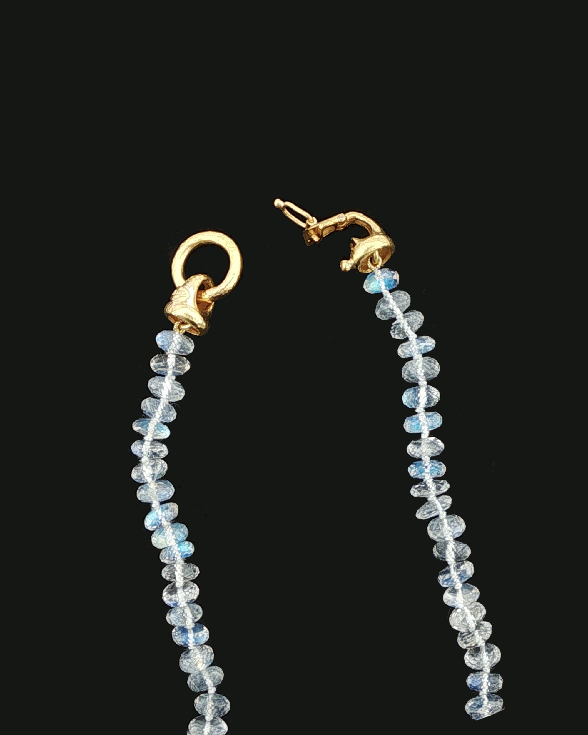 Moonstone Bead Necklace with 'Serena' Clasp