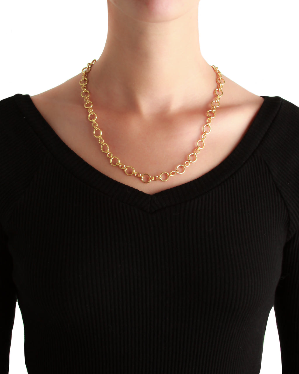 'Riviera' link necklace, 21"