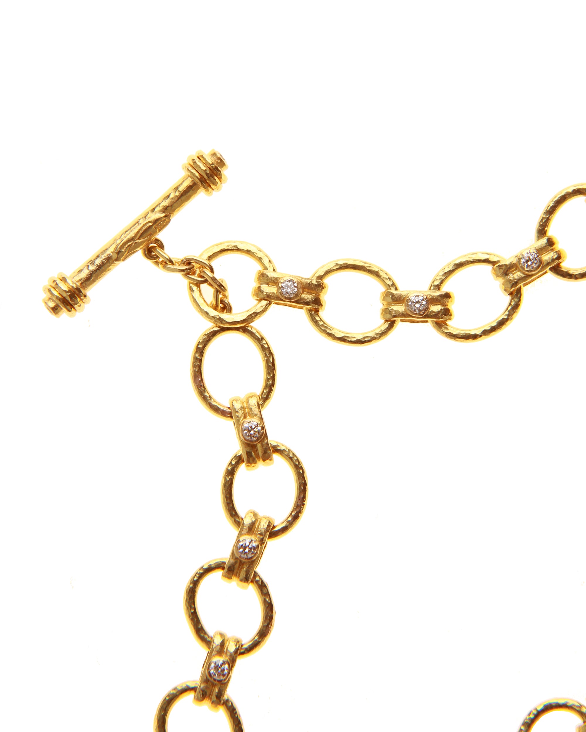 Diamond 'Rimini' necklace with diamond toggle