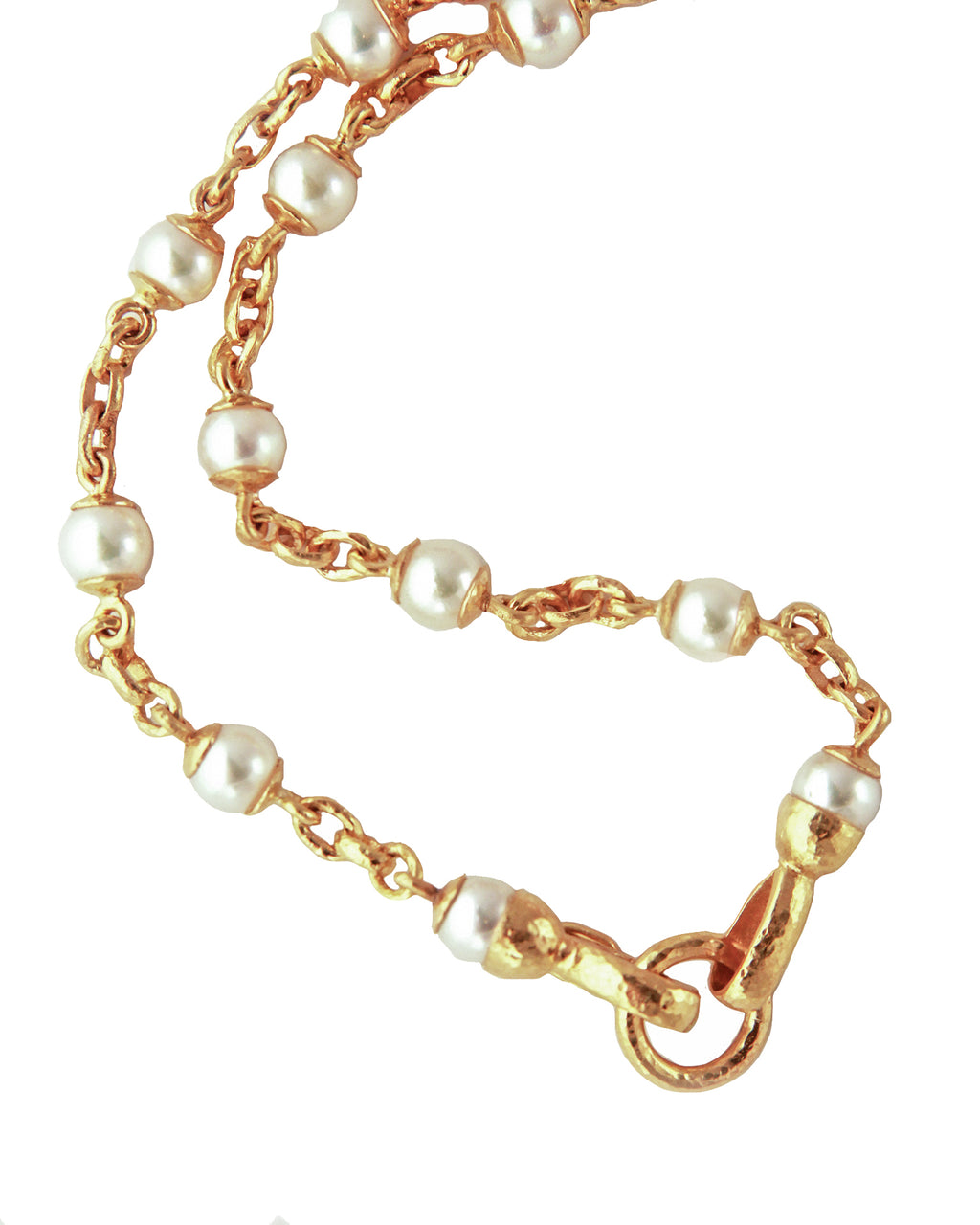 Akoya Pearl and 'Treviso' Link Necklace - 17"
