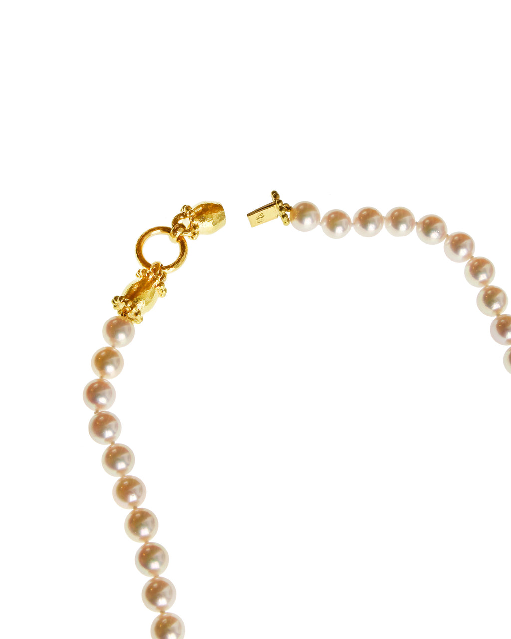 Akoya Pearl Necklace with 'Lucrezia' Clasp - 17"
