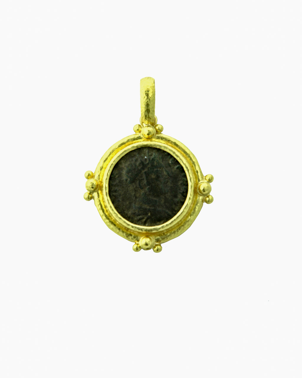 Ancient Roman Bronze Coin Pendant