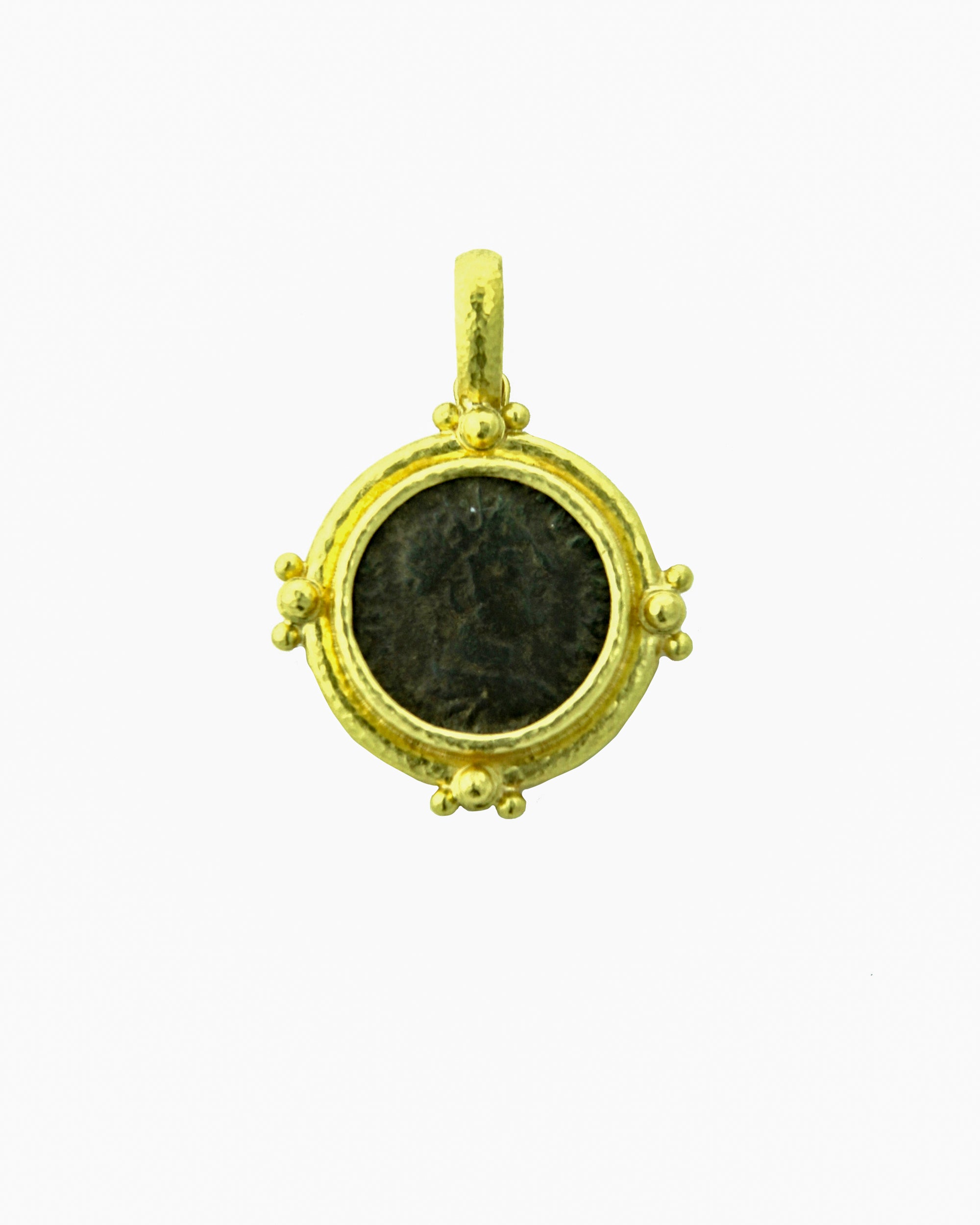Ancient Roman Bronze Coin Pendant