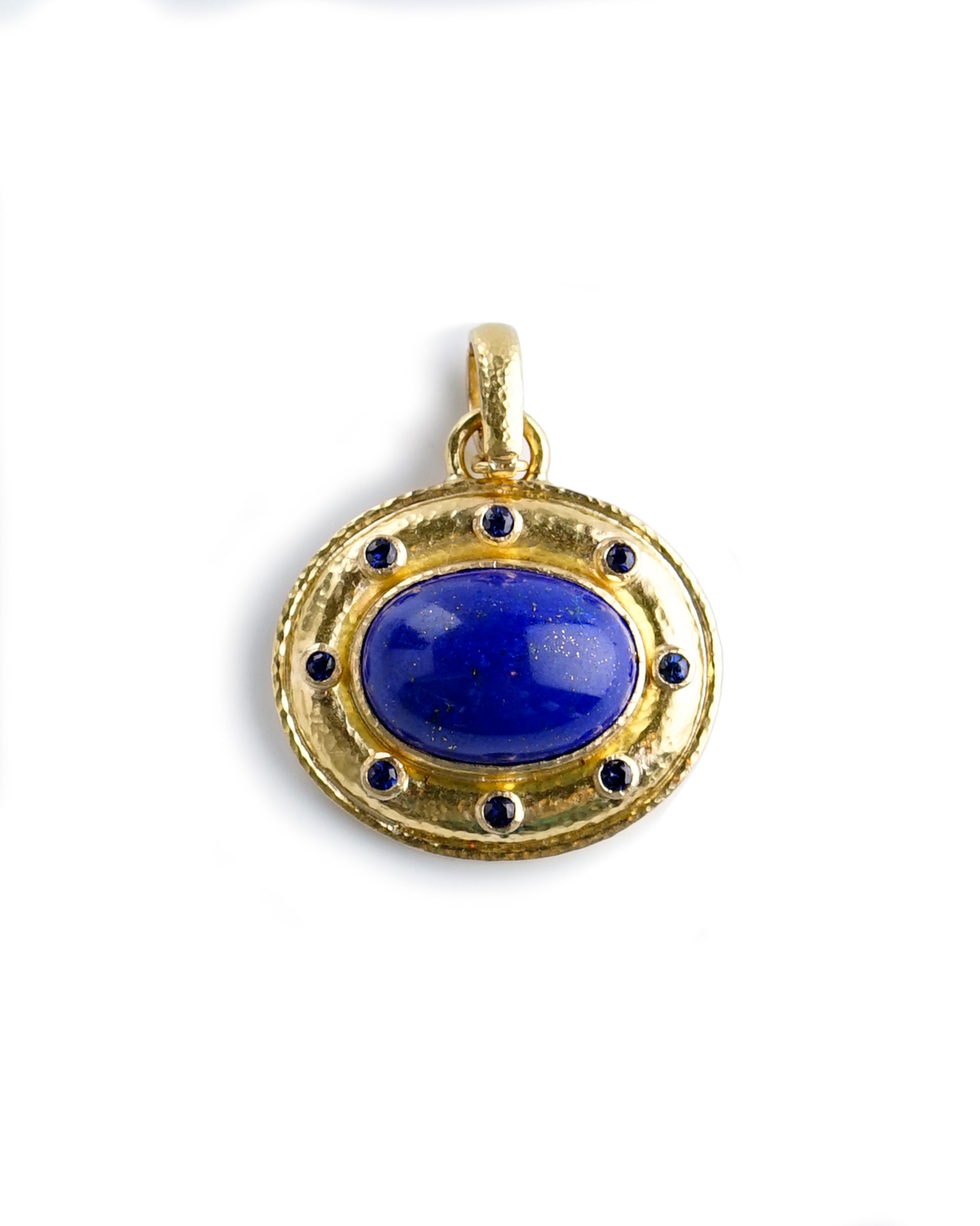 Lapis and Blue Sapphire Pendant