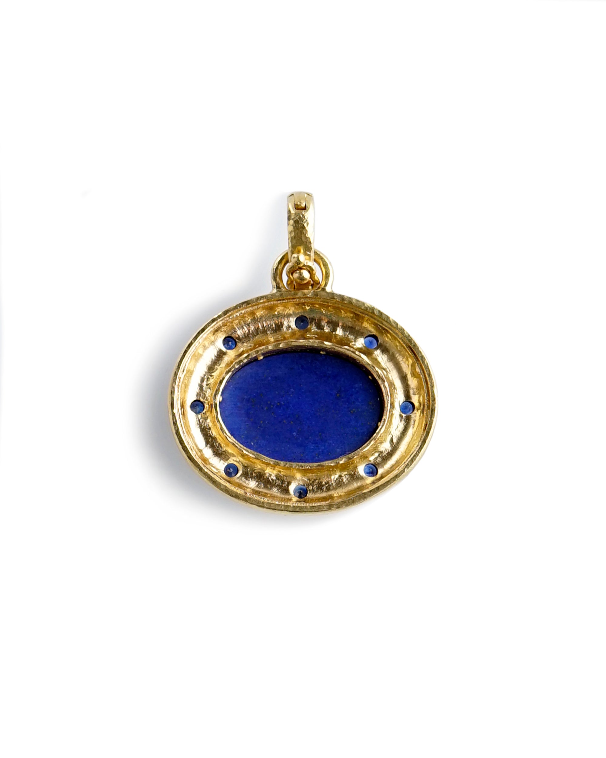 Lapis and Blue Sapphire Pendant