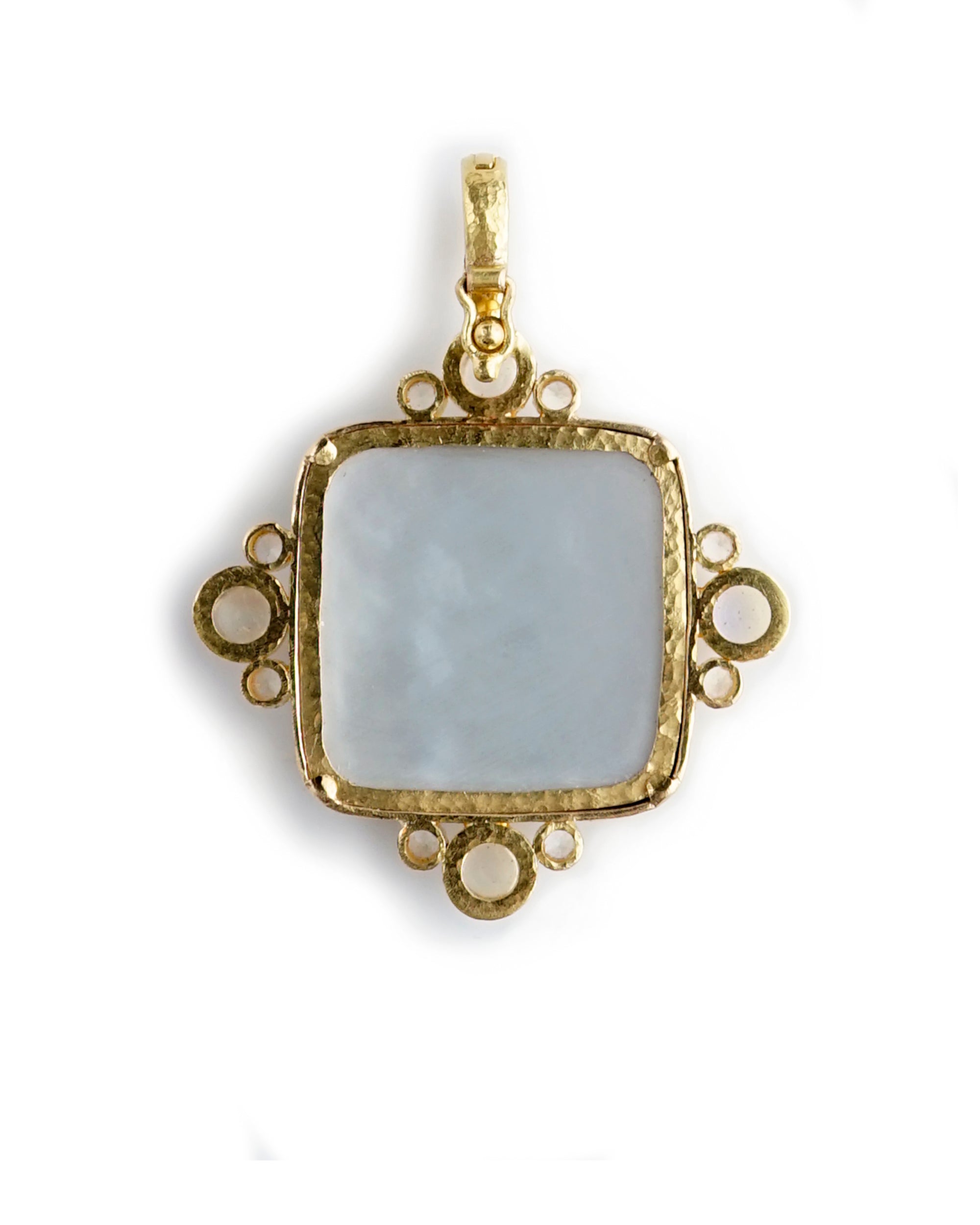 Cerulean 'Goddess at Altar' Pendant