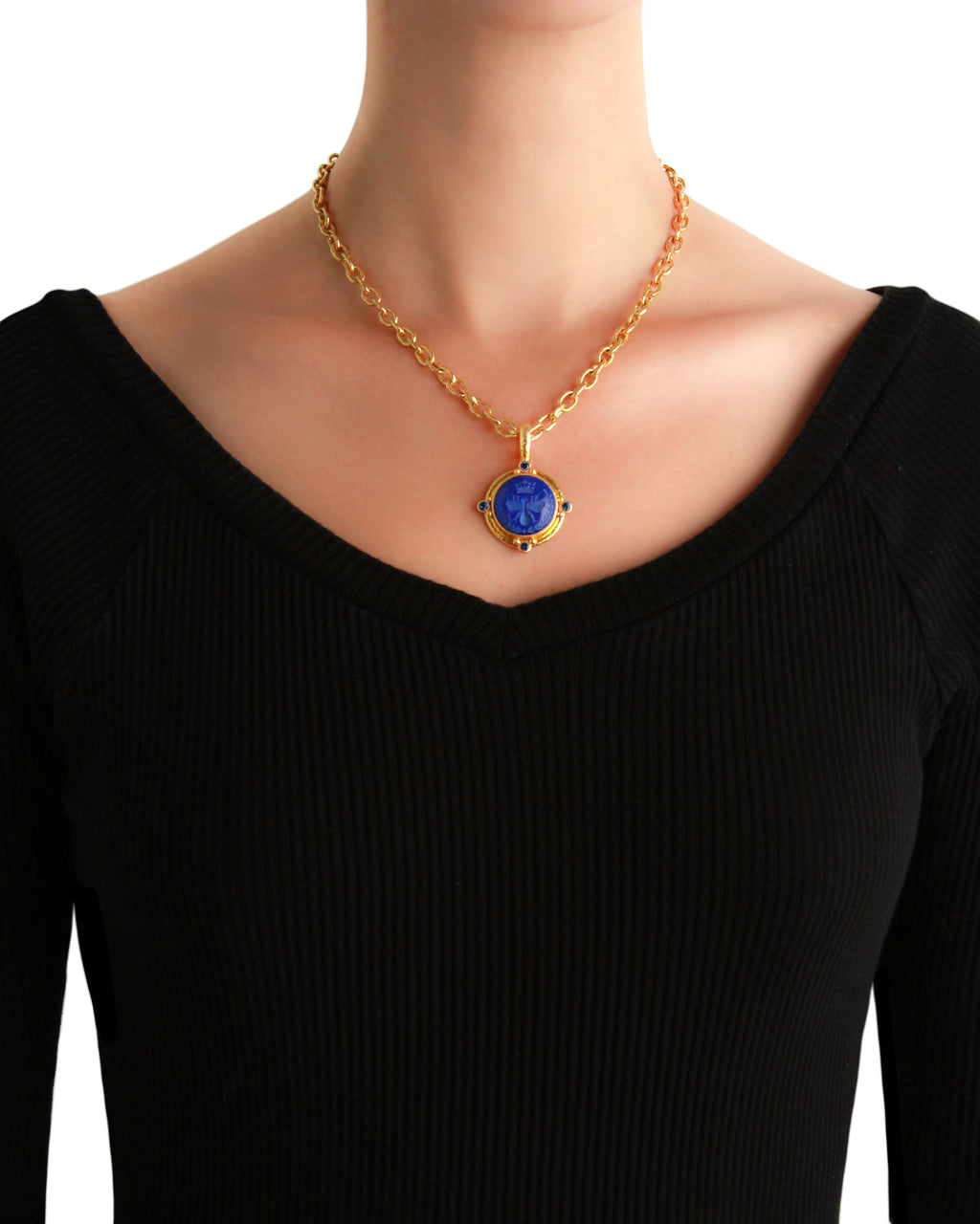 Lapis 'Queen Bee' Pendant