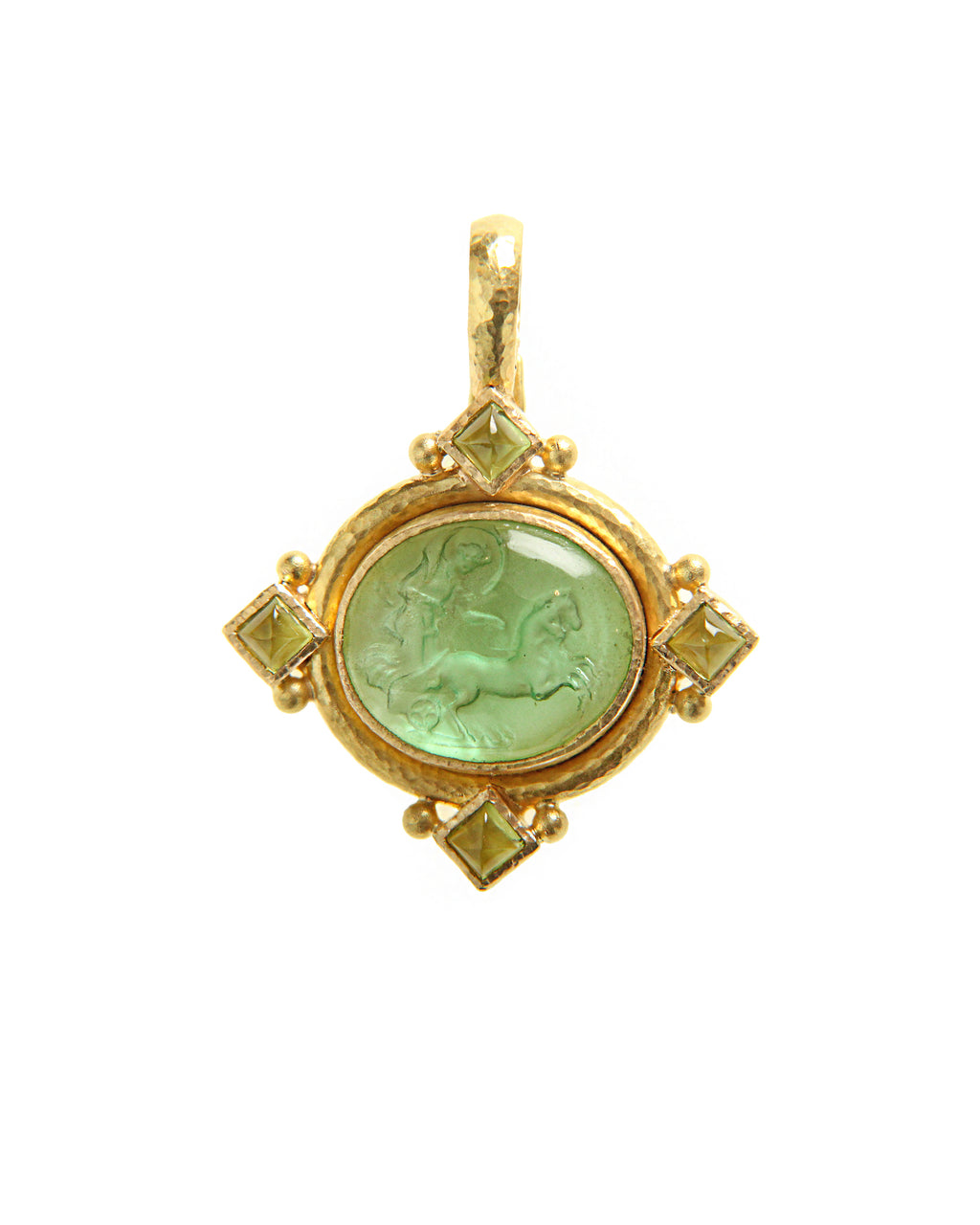 Nile 'Cabochon Goddess with Chariot' Pendant