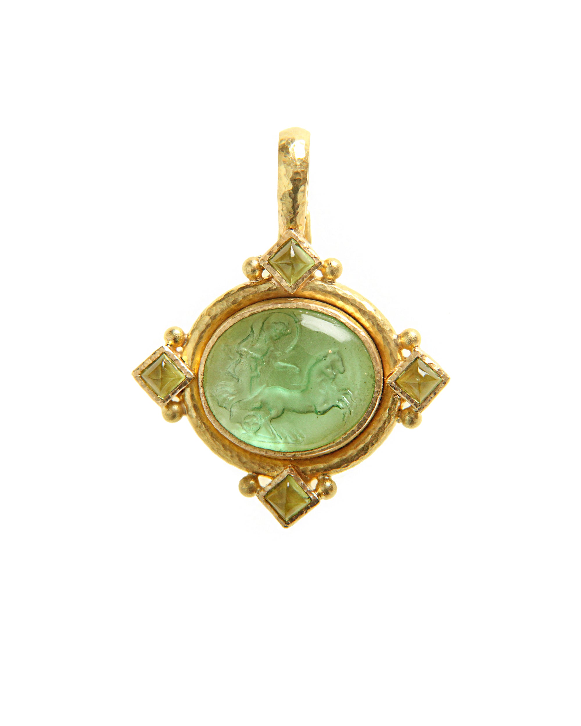 Nile 'Cabochon Goddess with Chariot' Pendant