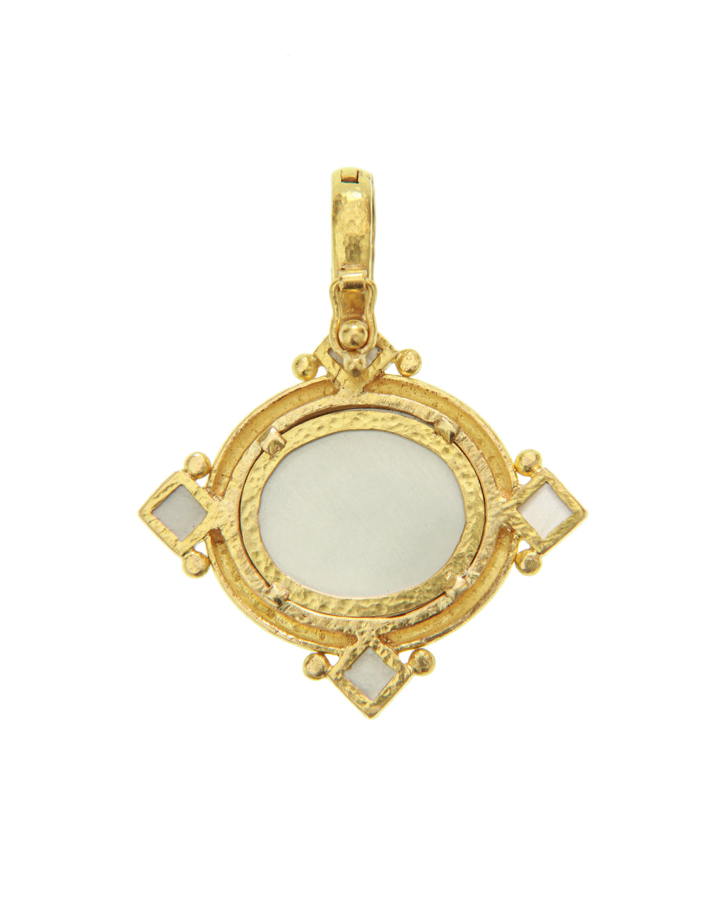 Light Amber 'Goddess with Chariot' Pendant