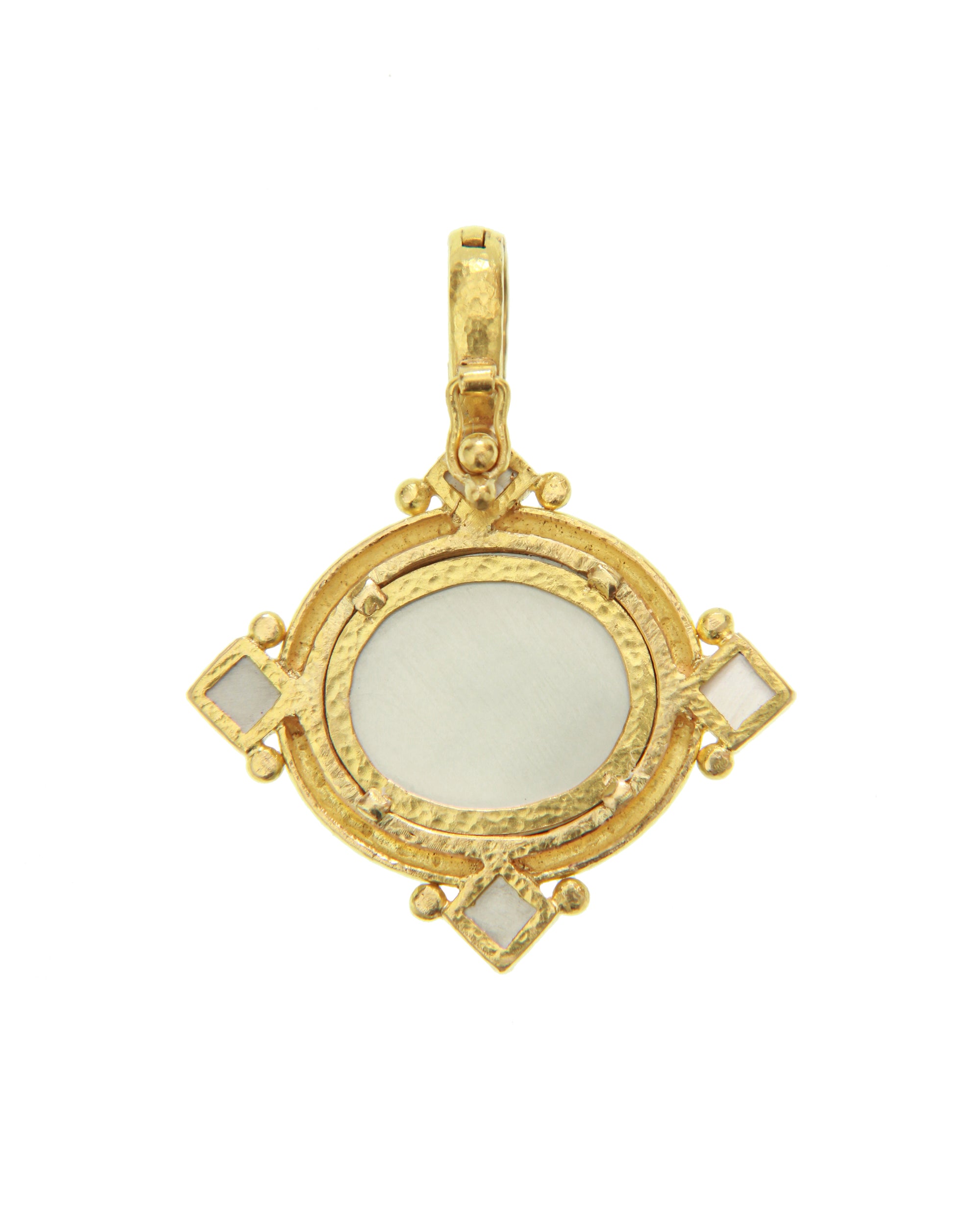 Light Amber 'Goddess with Chariot' Pendant