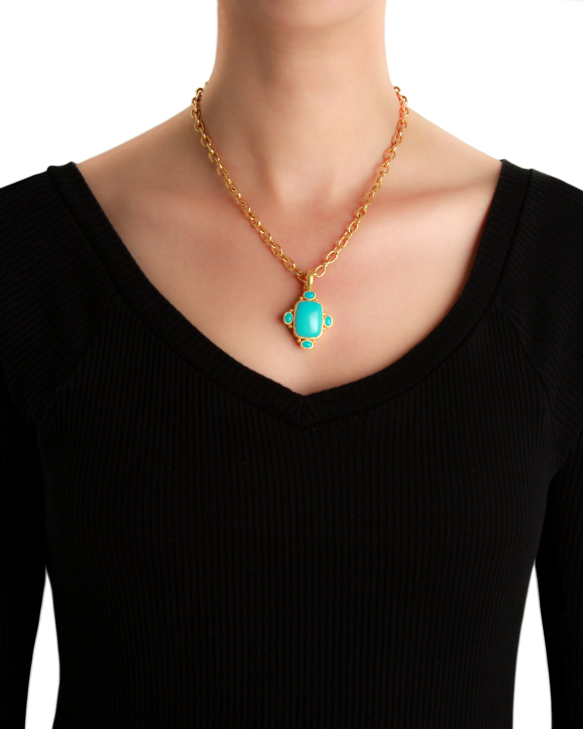 Sleeping Beauty Turquoise Pendant