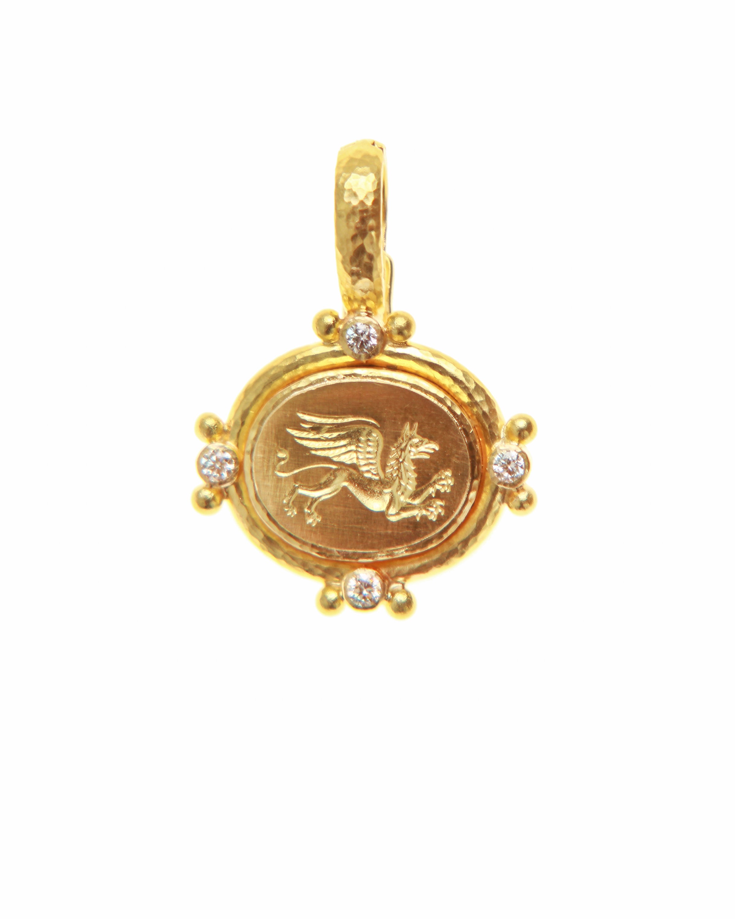 Gold 'Griffin' Pendant – Elizabeth Locke Jewels