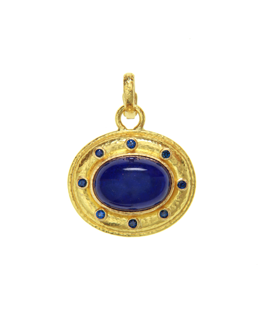 Lapis and Blue Sapphire Pendant