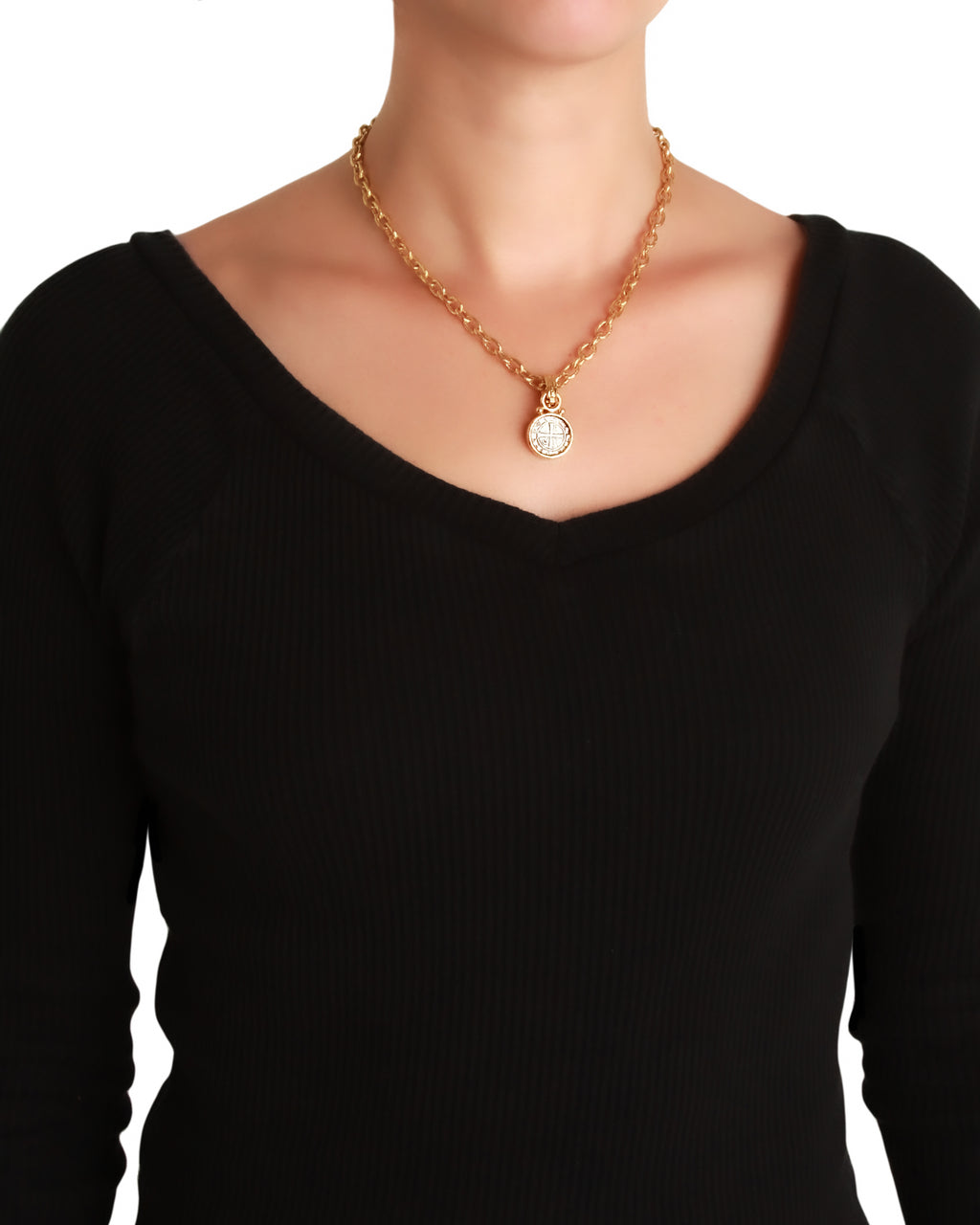 Ancient Silver 'Crusader' Coin Pendant