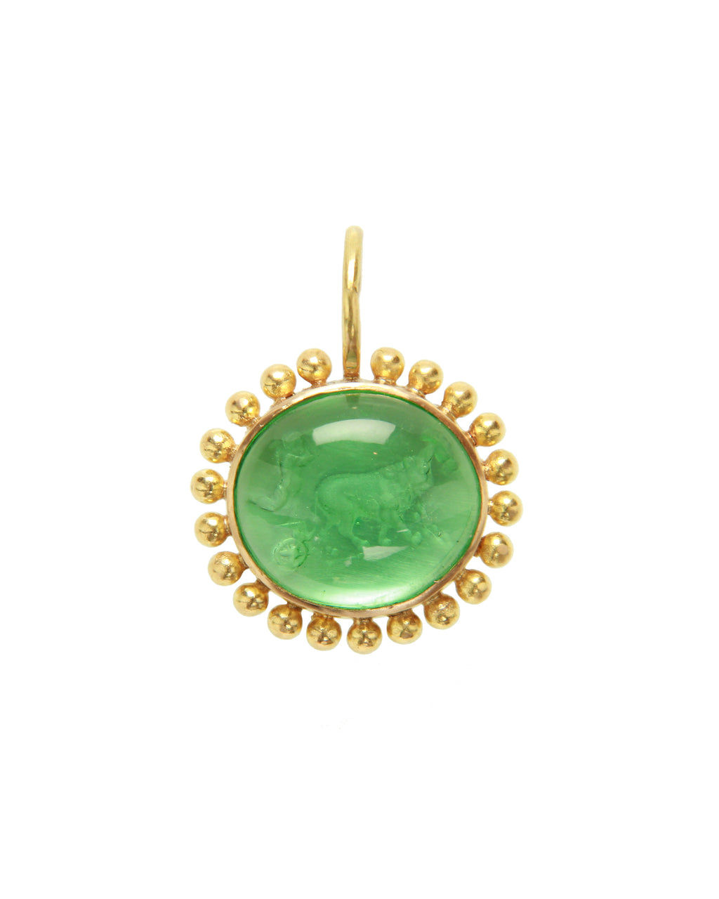 Nile 'Cabochon Goat, Lion and Putto' Pendant