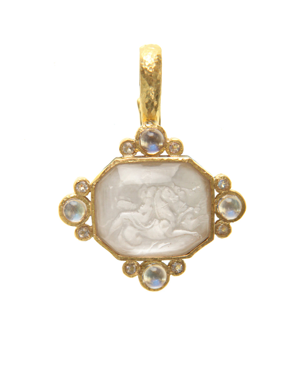 Crystal 'Hypocanthus and Goddess' Pendant