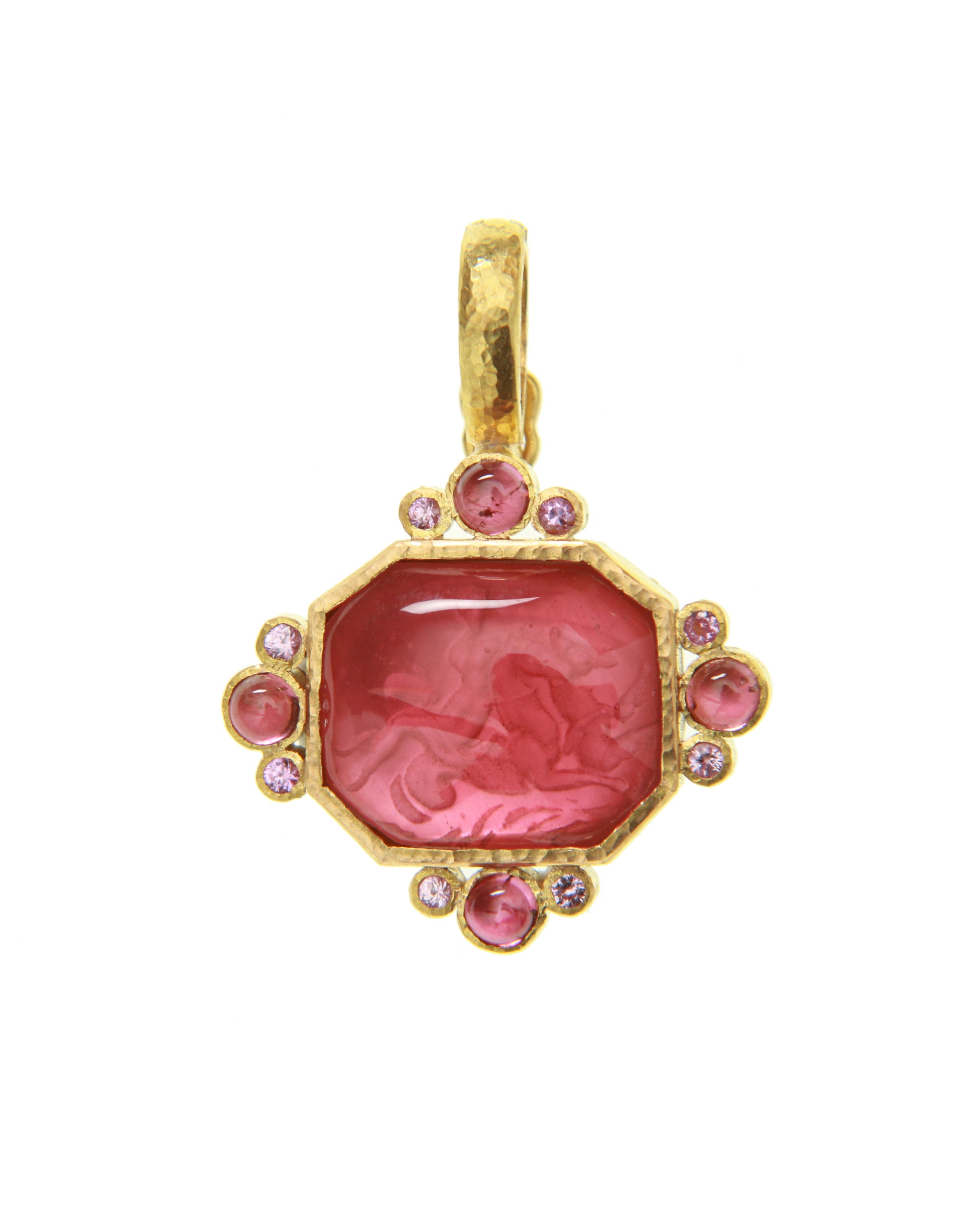 Pink 'Hypocanthus and Goddess' Pendant